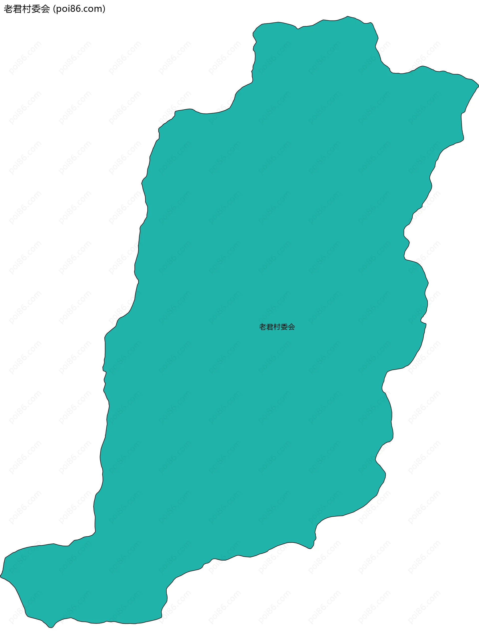 老君村委会边界地图