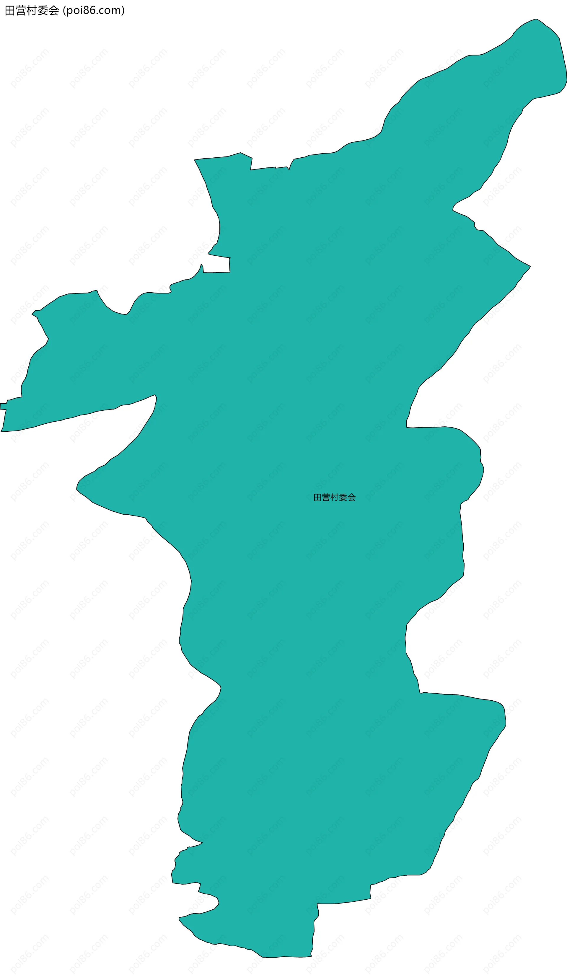 田营村委会边界地图