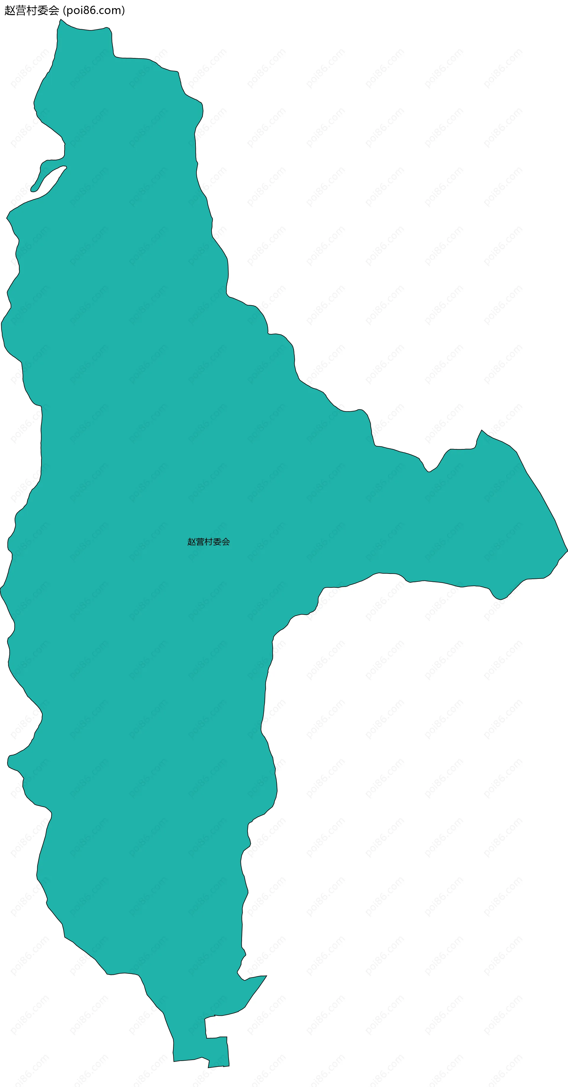 赵营村委会边界地图