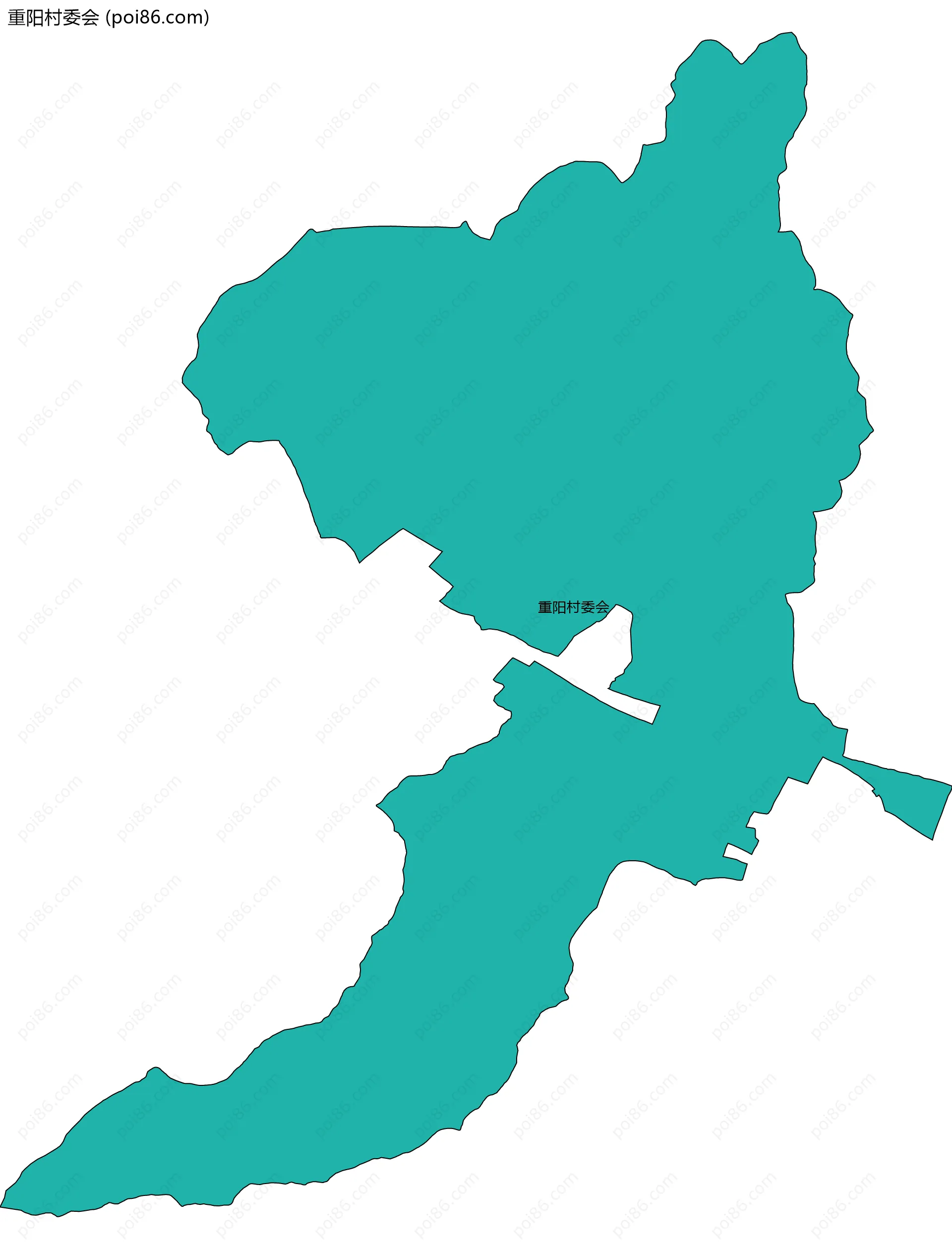 重阳村委会边界地图