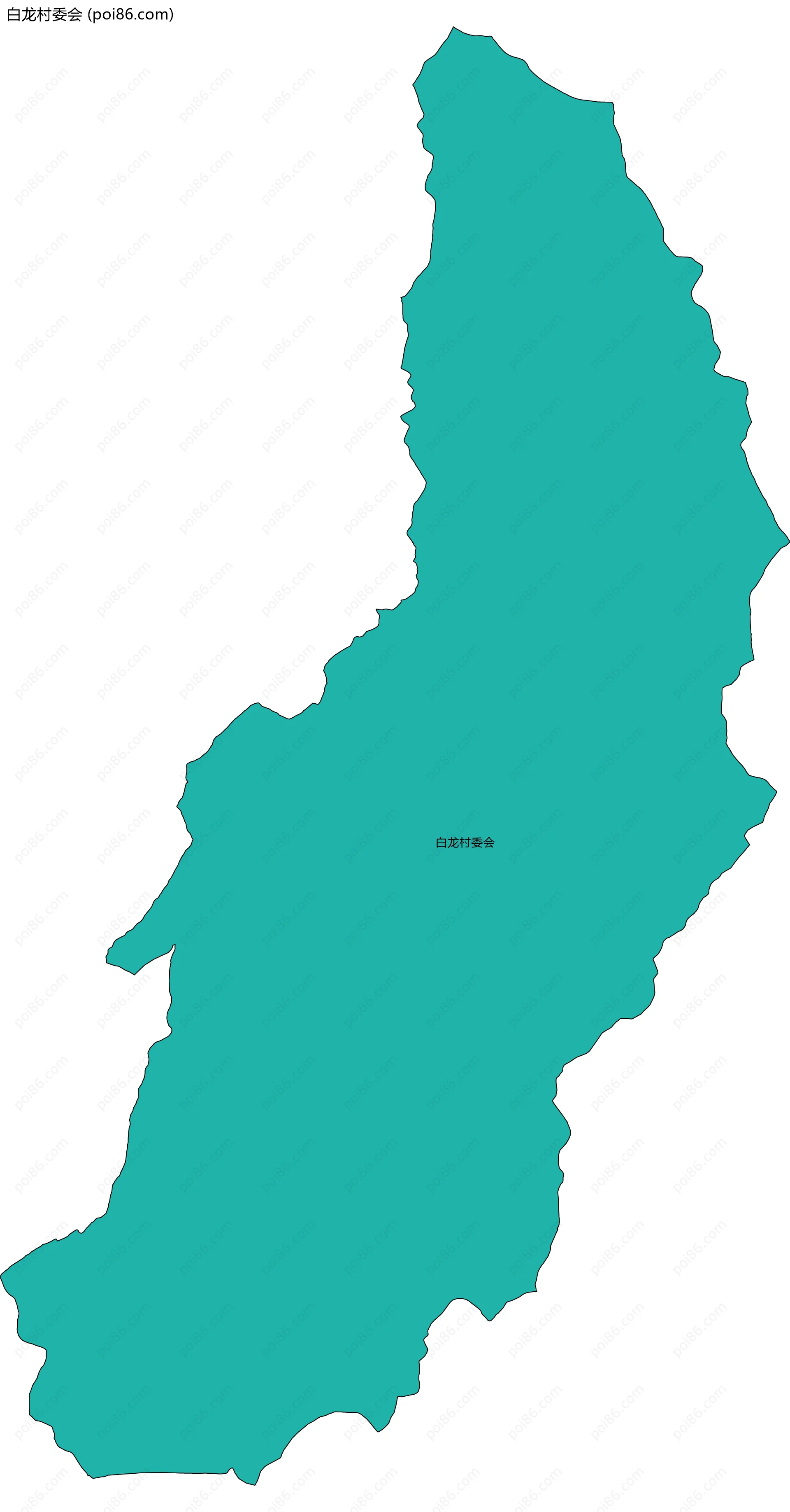 白龙村委会边界地图