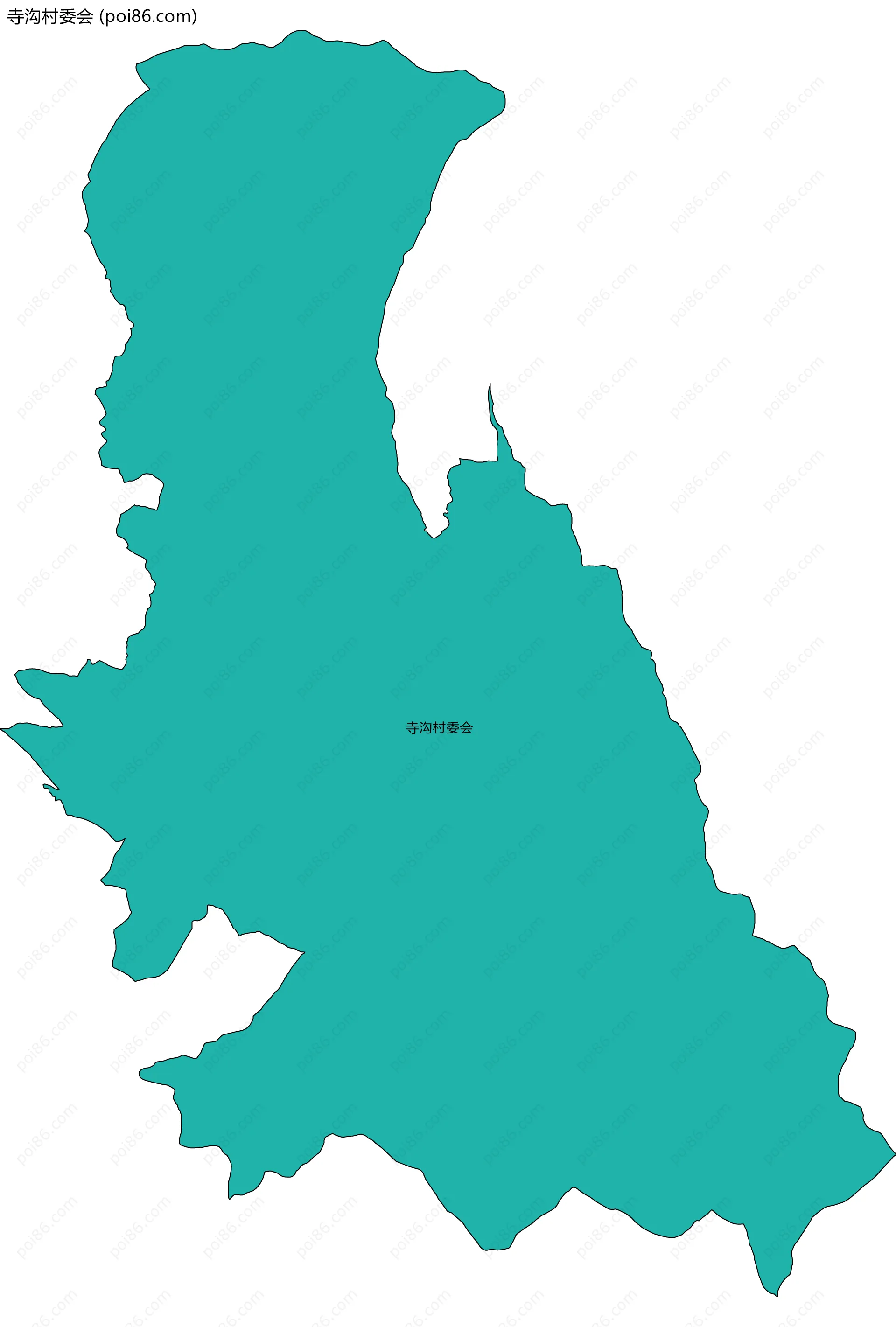 寺沟村委会边界地图