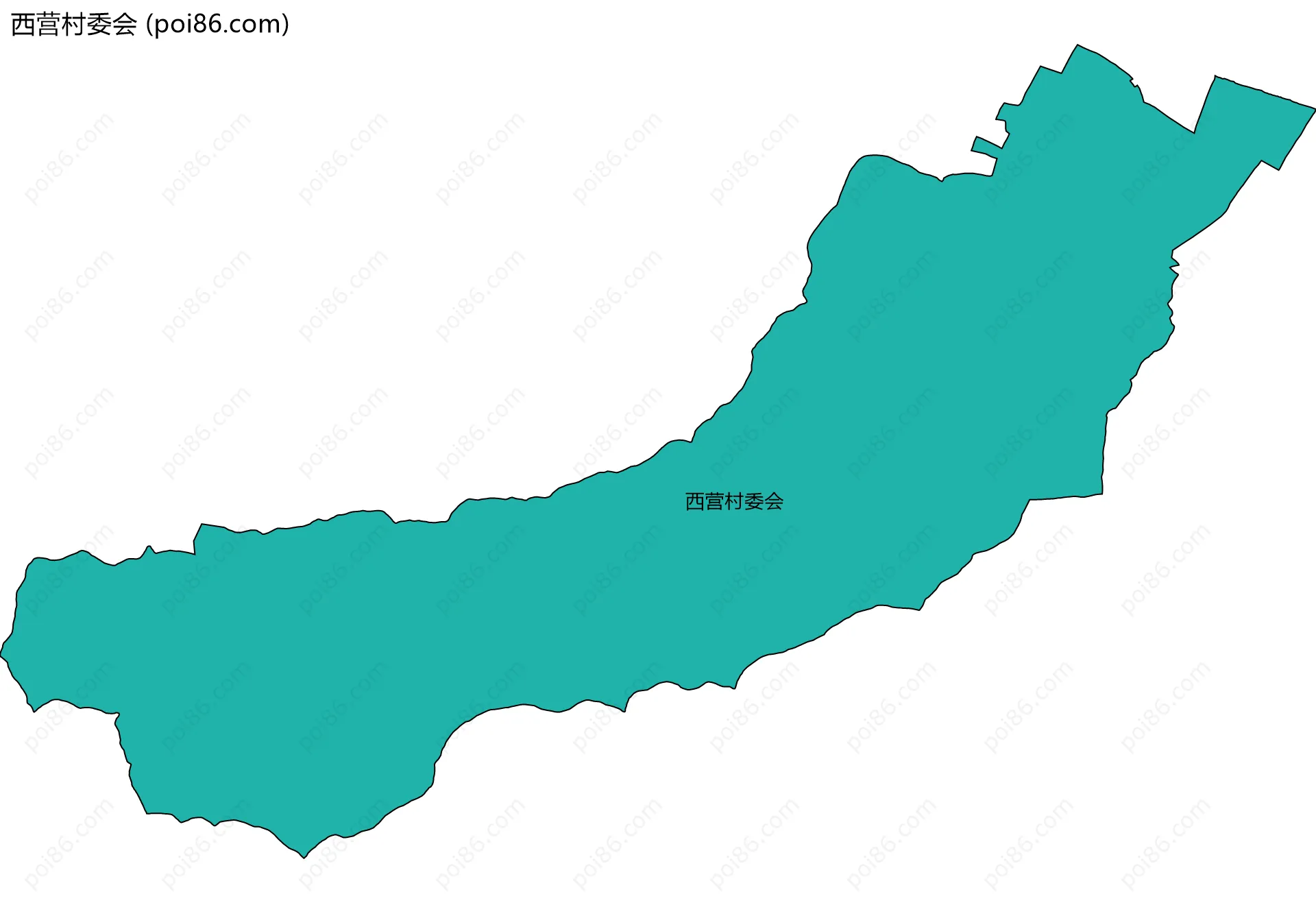 西营村委会边界地图