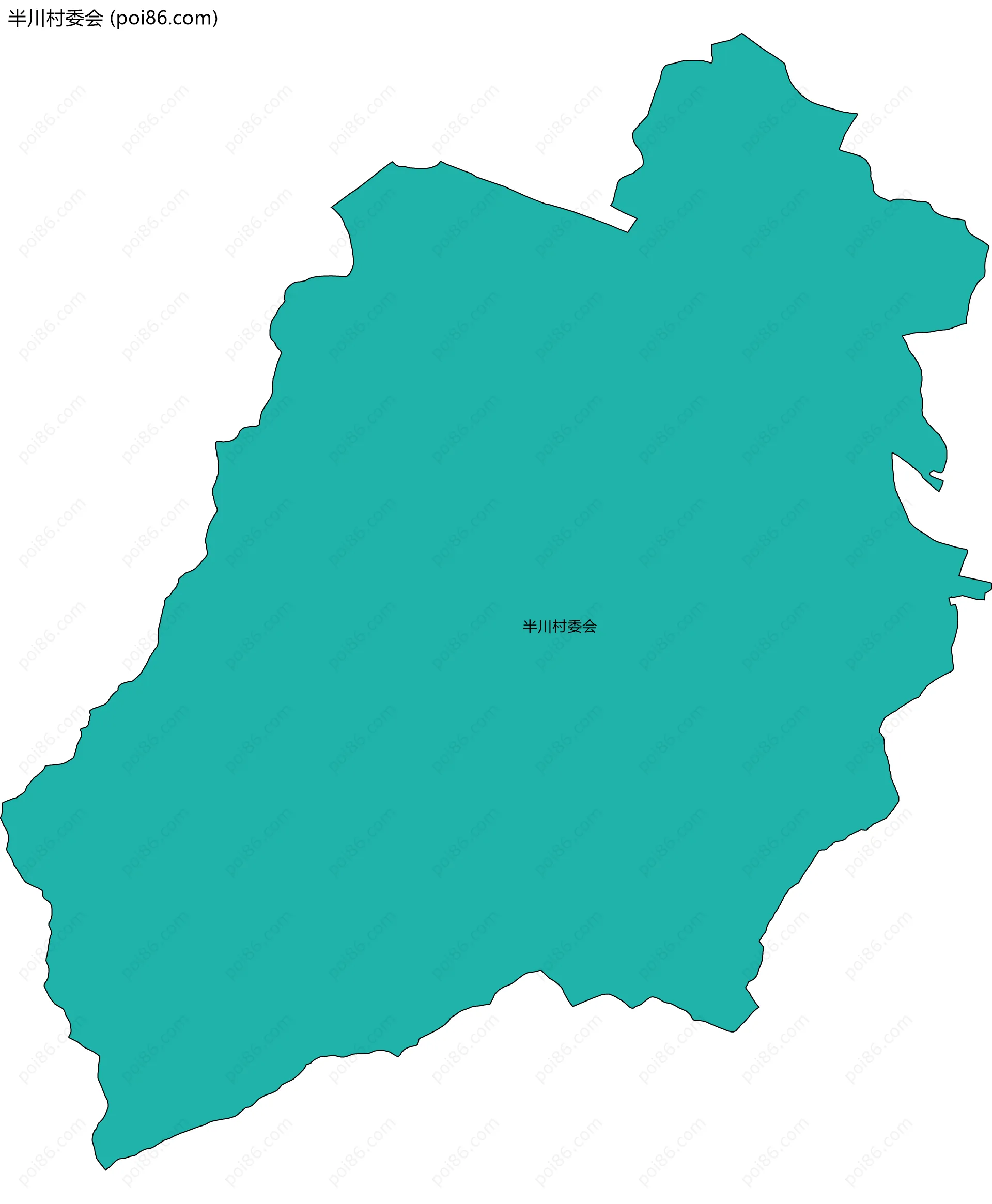 半川村委会边界地图