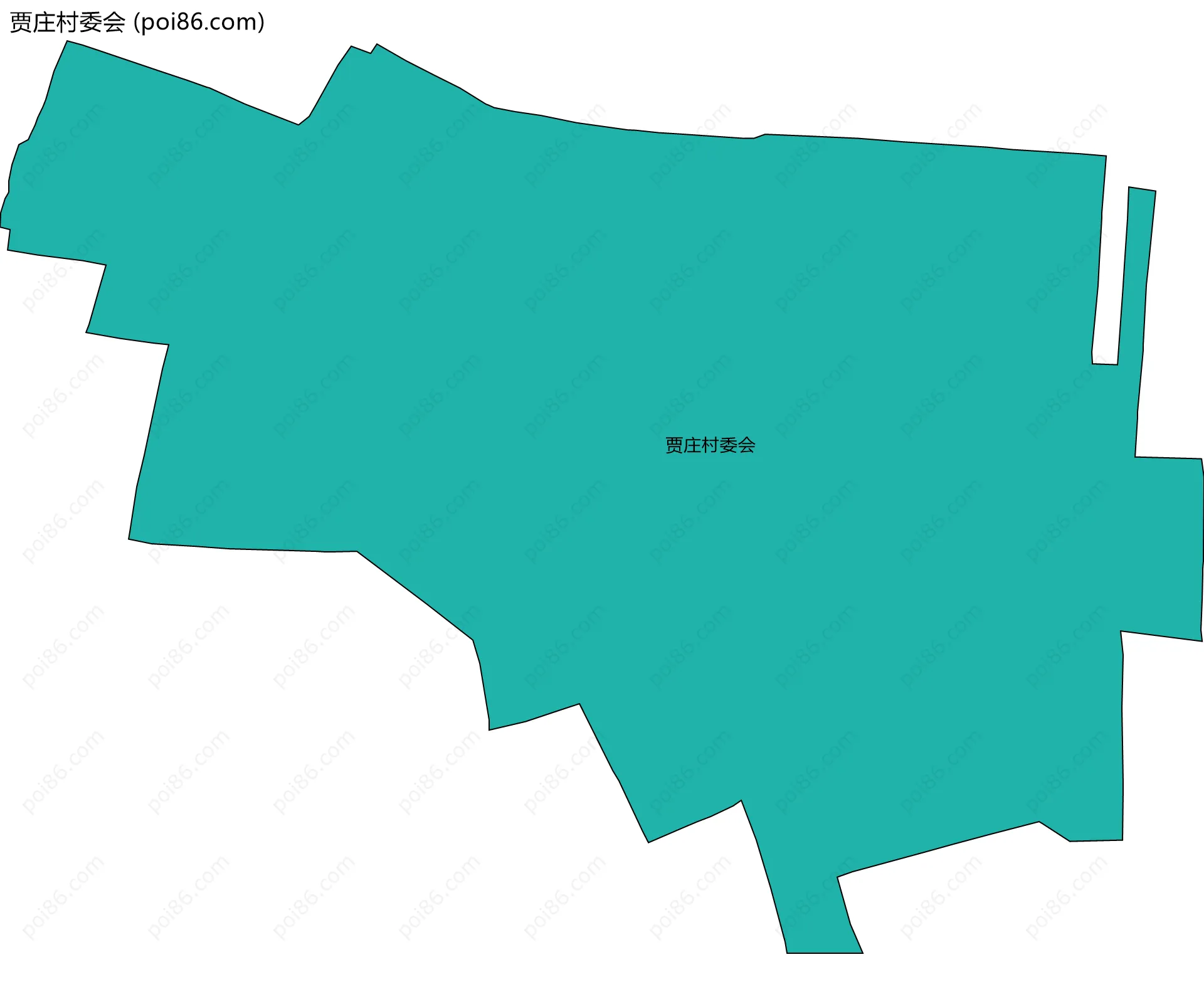 贾庄村委会边界地图