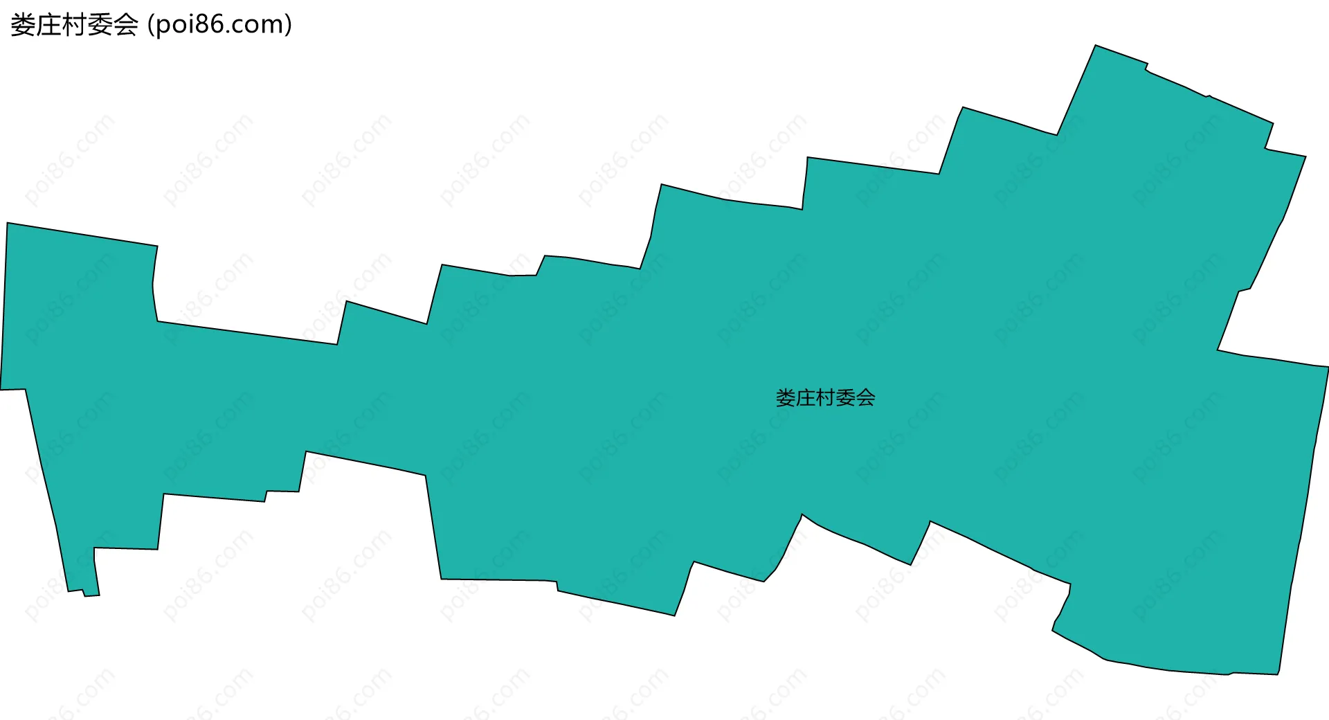 娄庄村委会边界地图