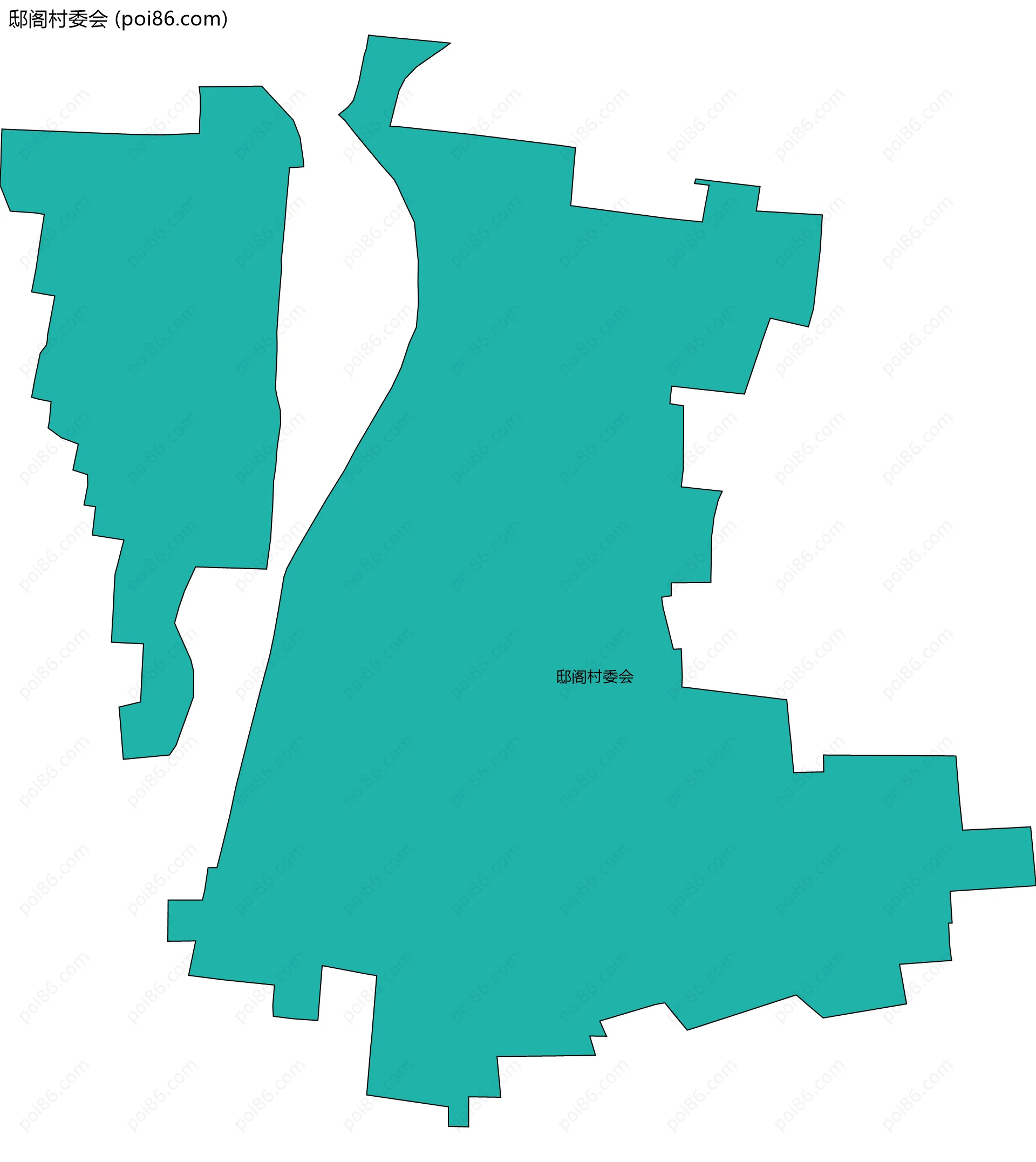 邸阁村委会边界地图