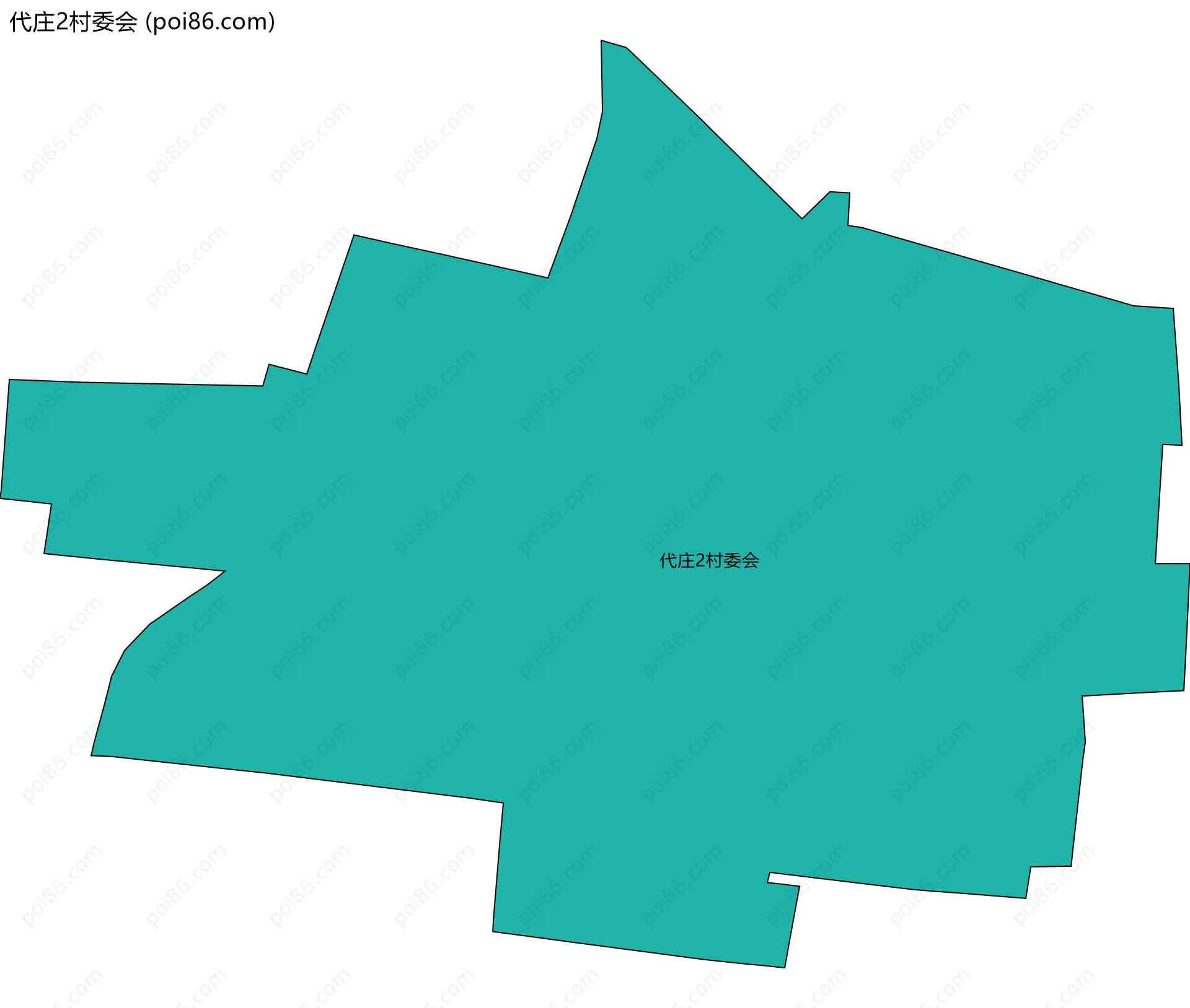 代庄2村委会边界地图