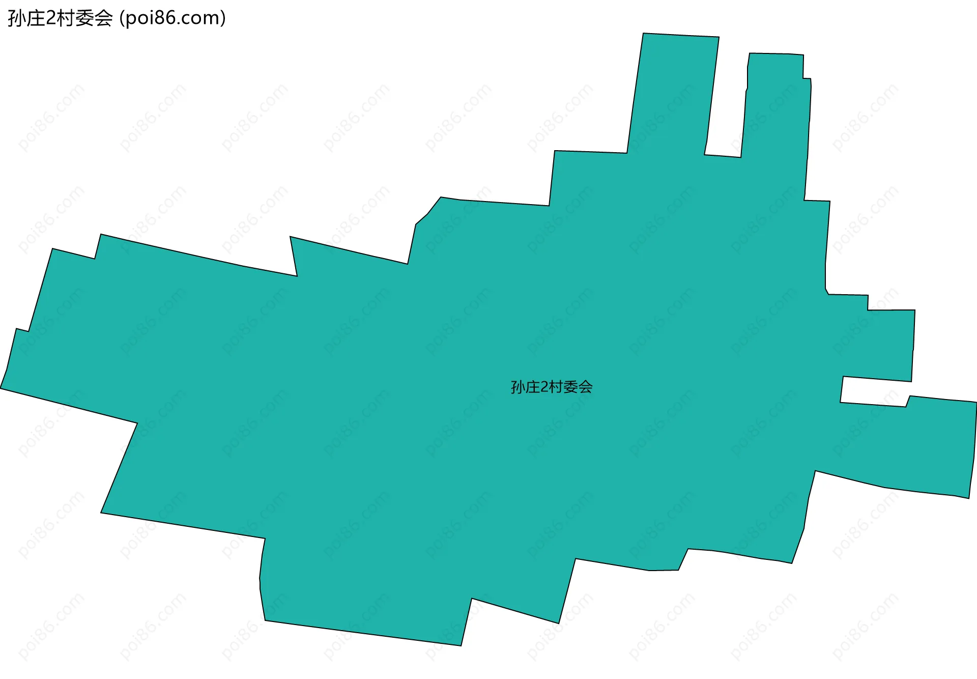 孙庄2村委会边界地图