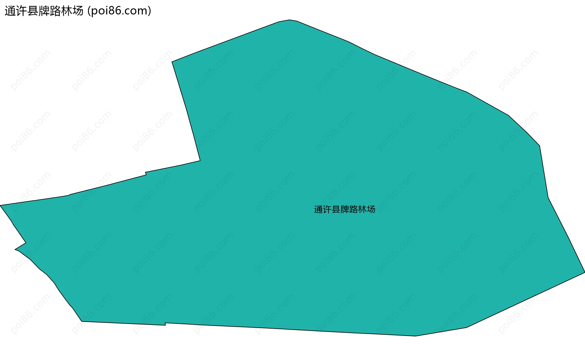 通许县牌路林场边界地图