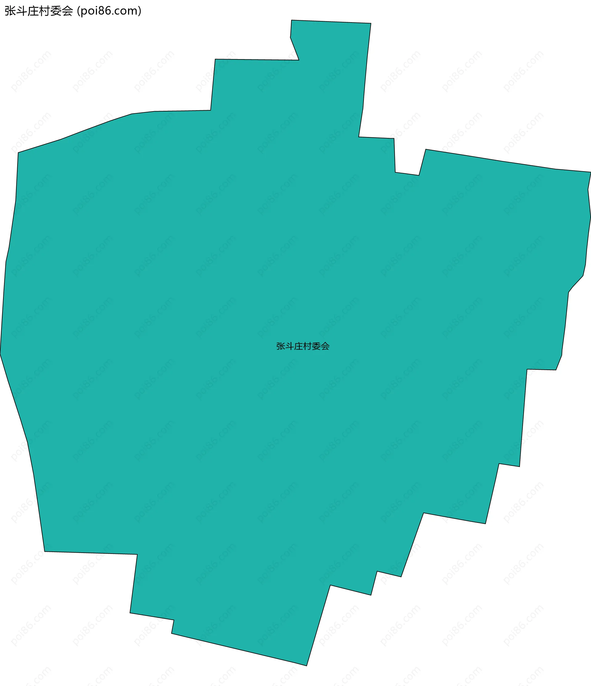 张斗庄村委会边界地图