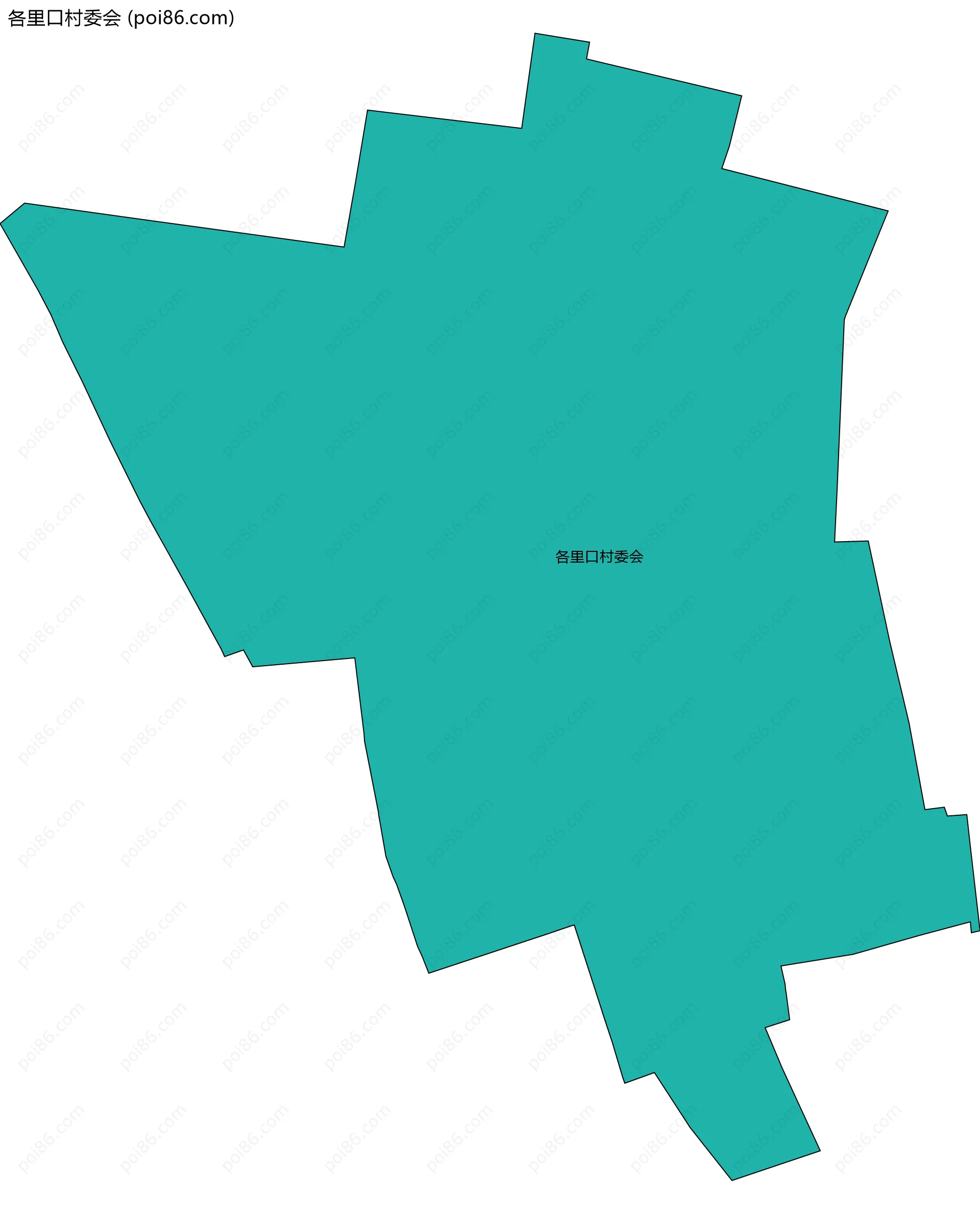 各里口村委会边界地图