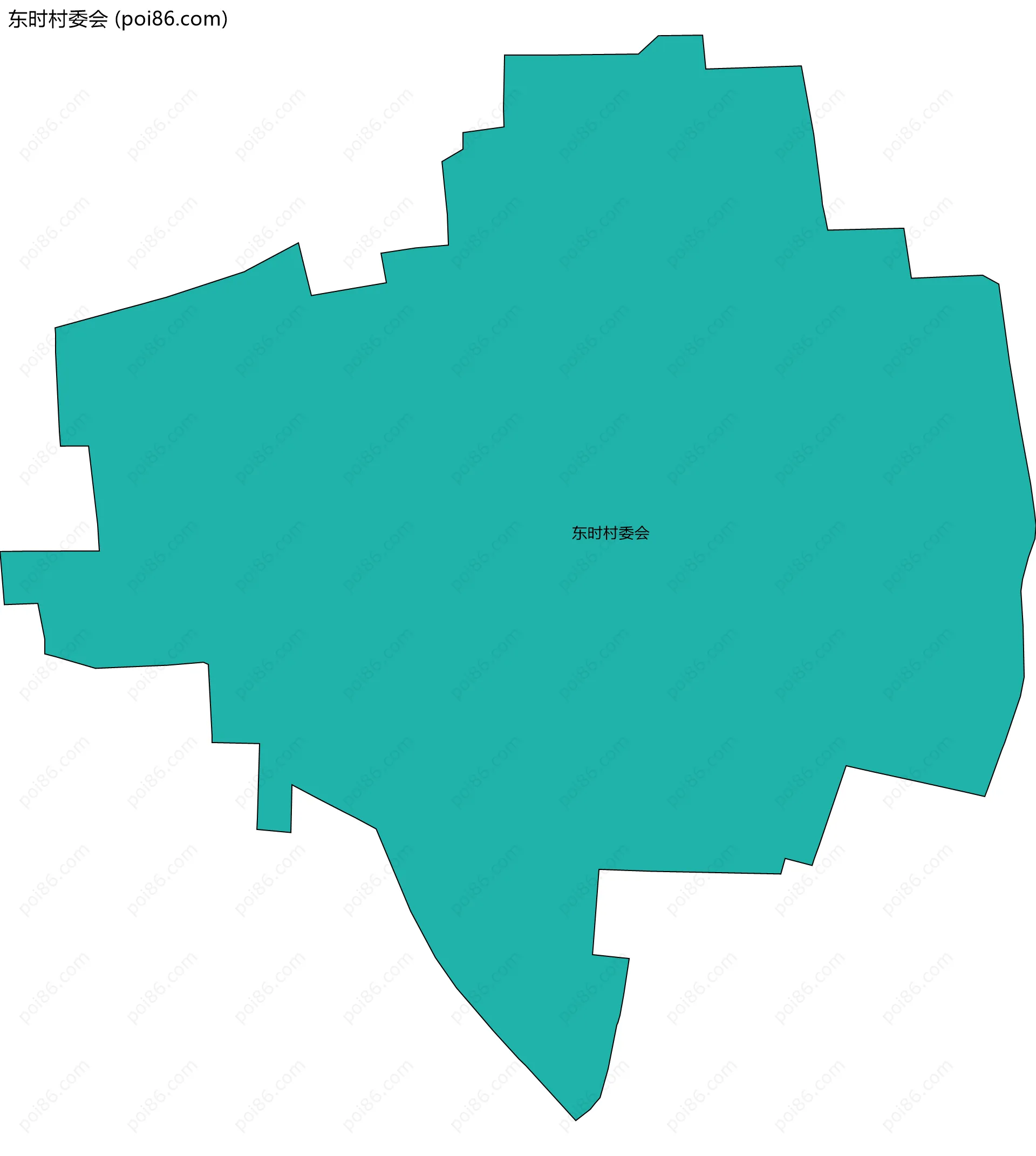 东时村委会边界地图