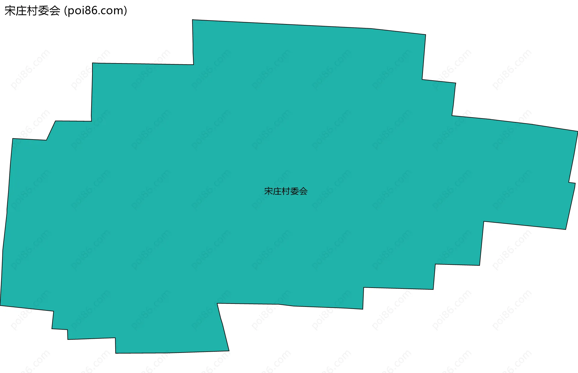 宋庄村委会边界地图