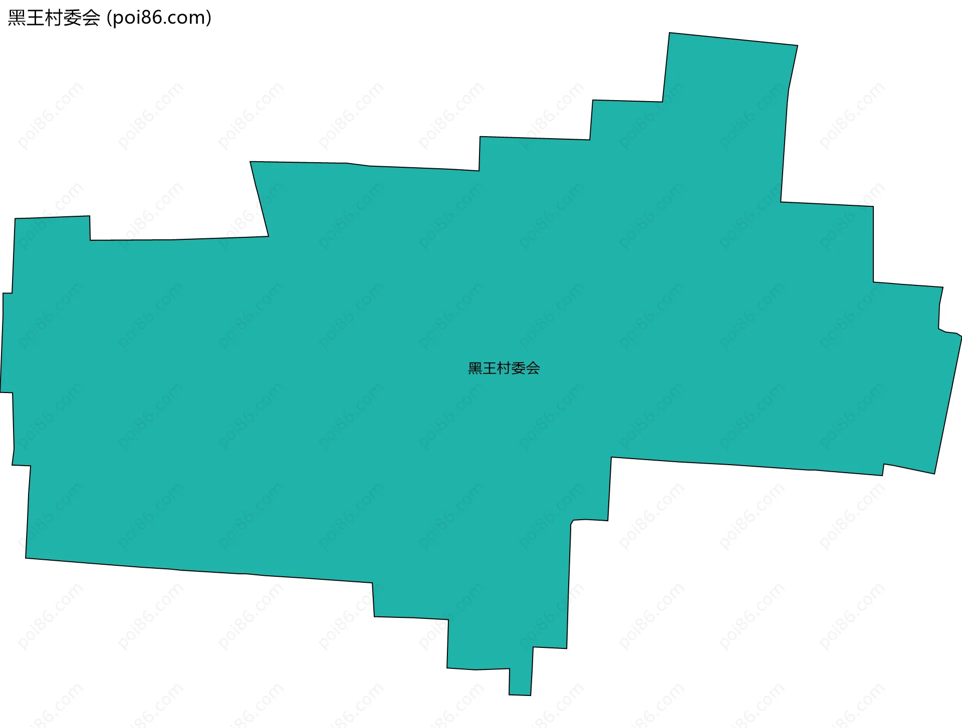 黑王村委会边界地图