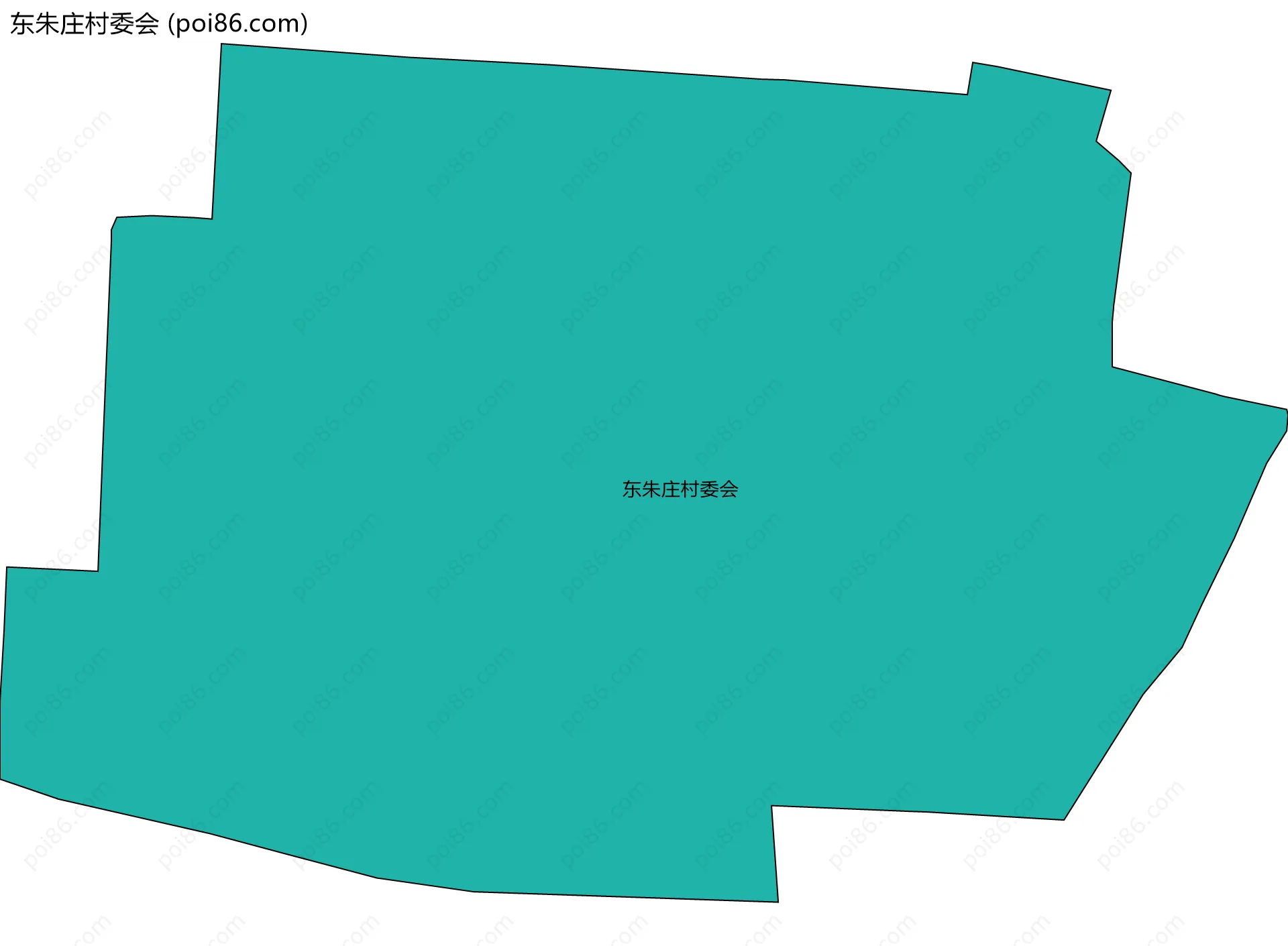东朱庄村委会边界地图