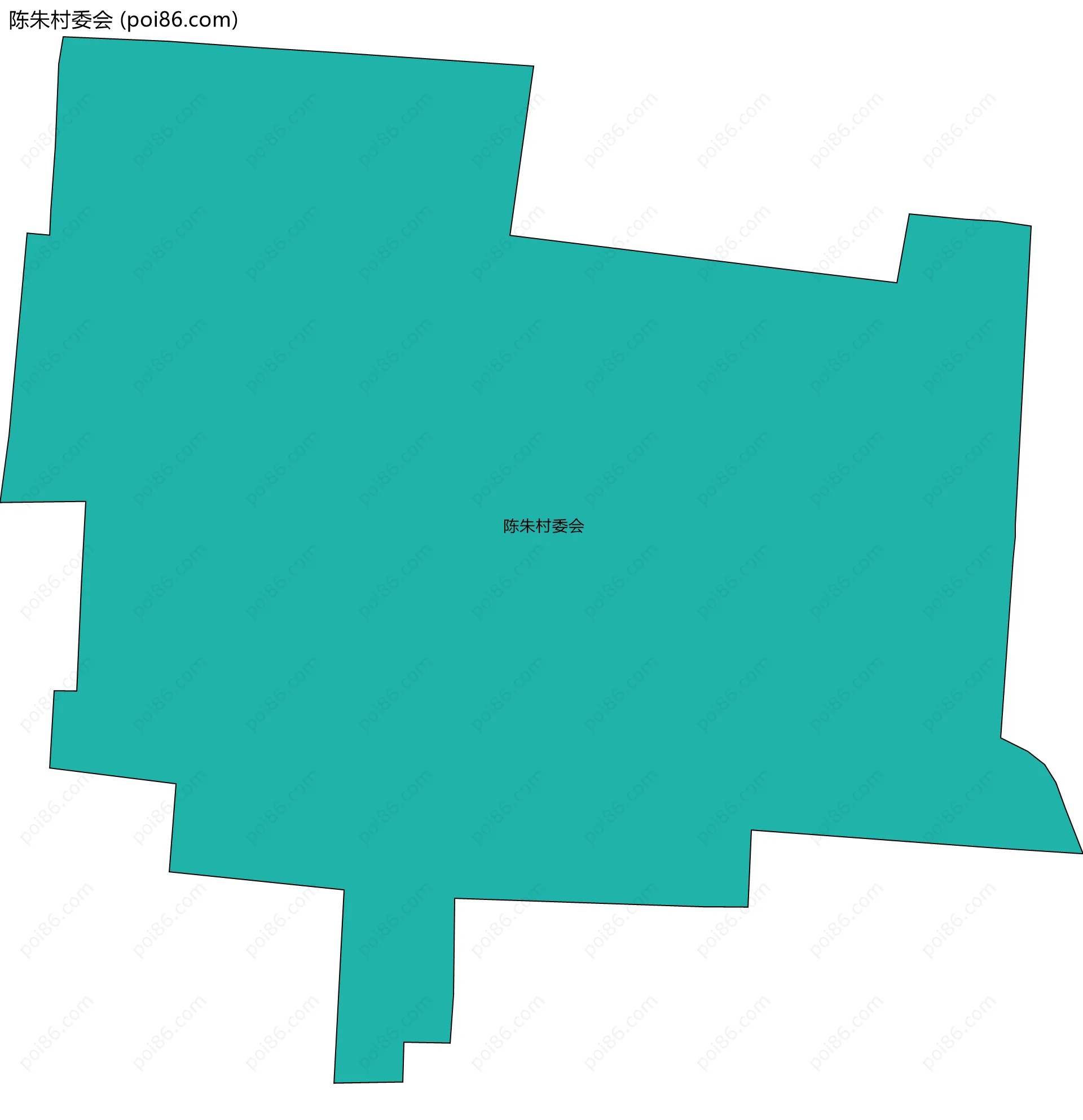 陈朱村委会边界地图