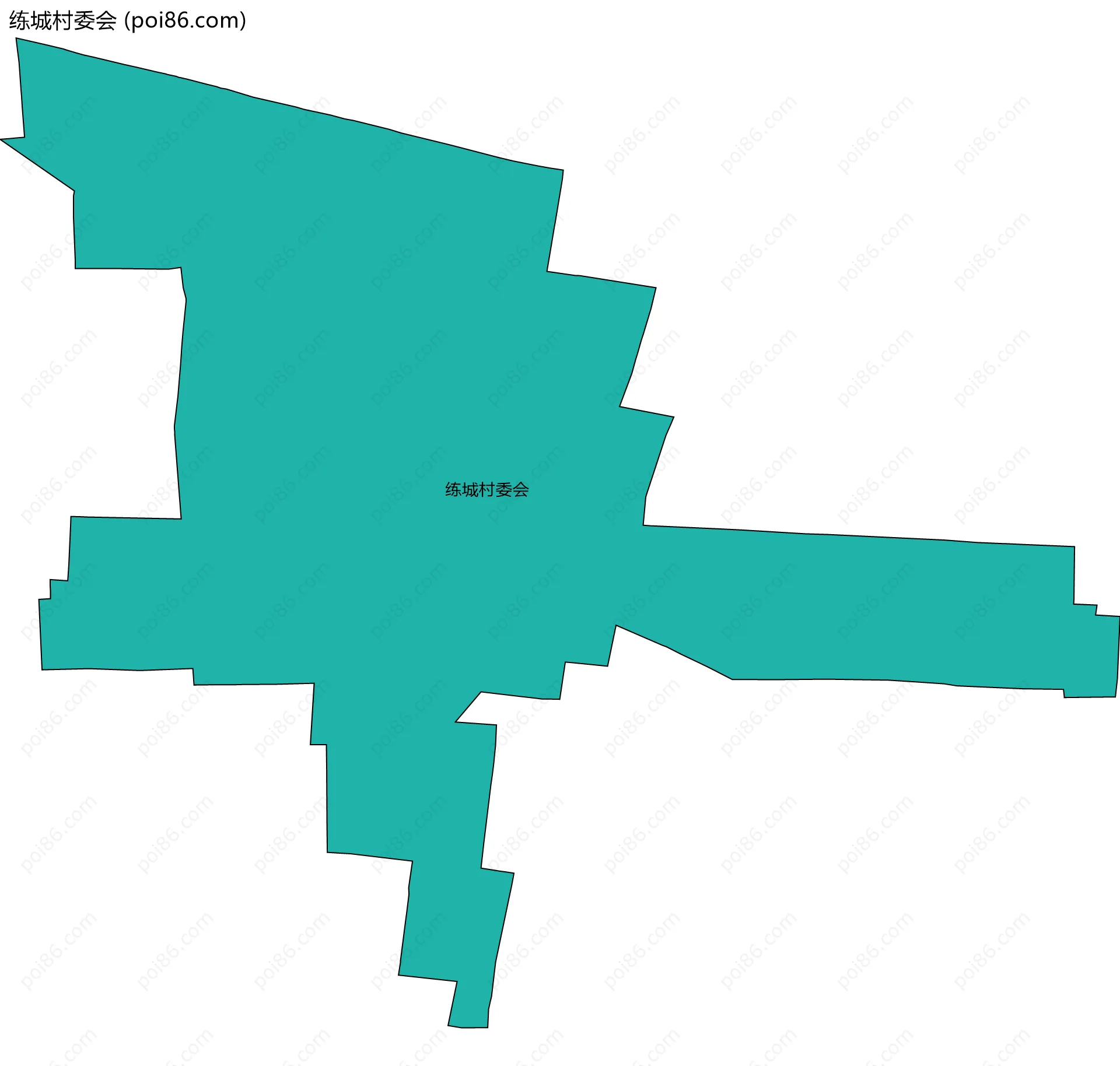 练城村委会边界地图