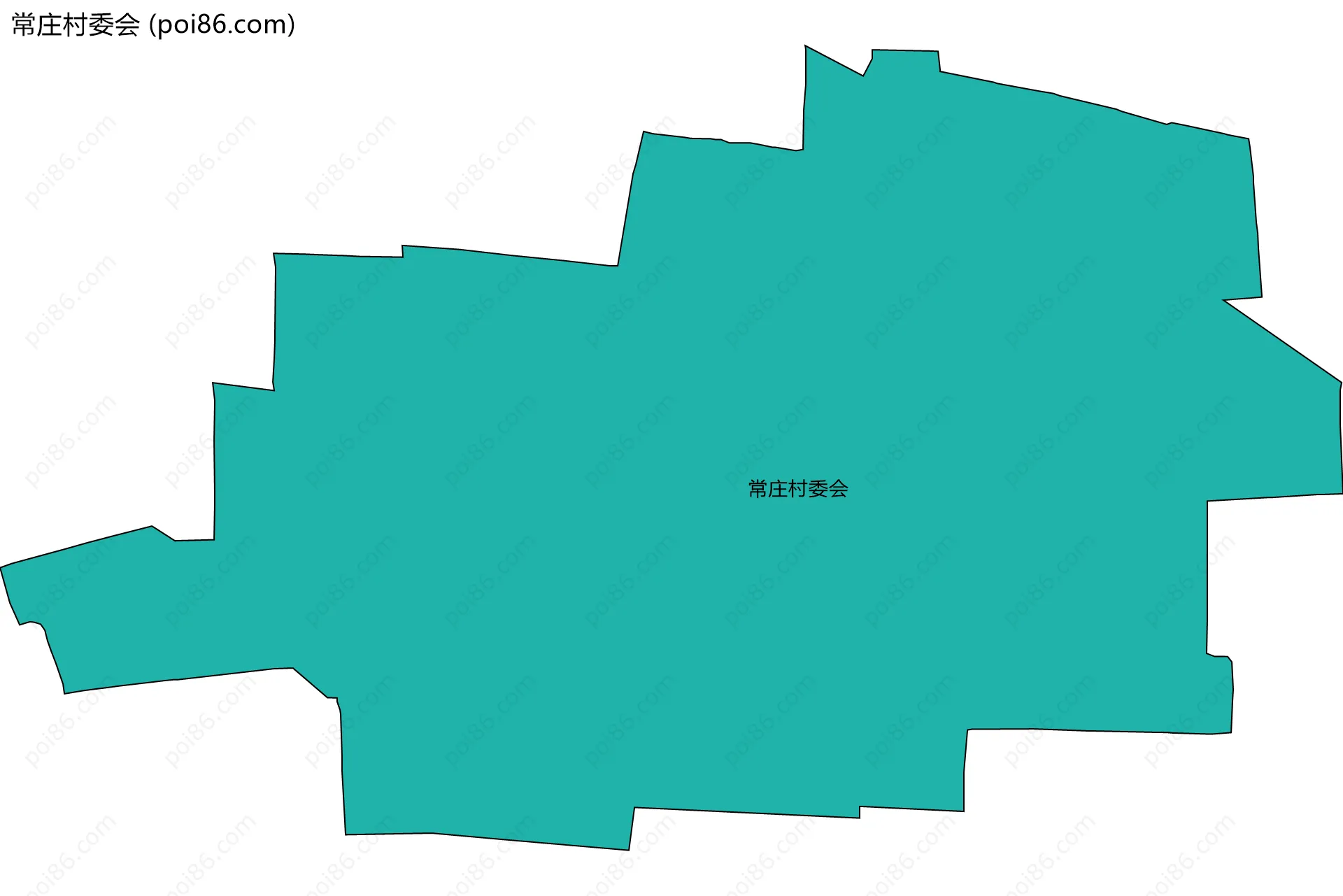 常庄村委会边界地图