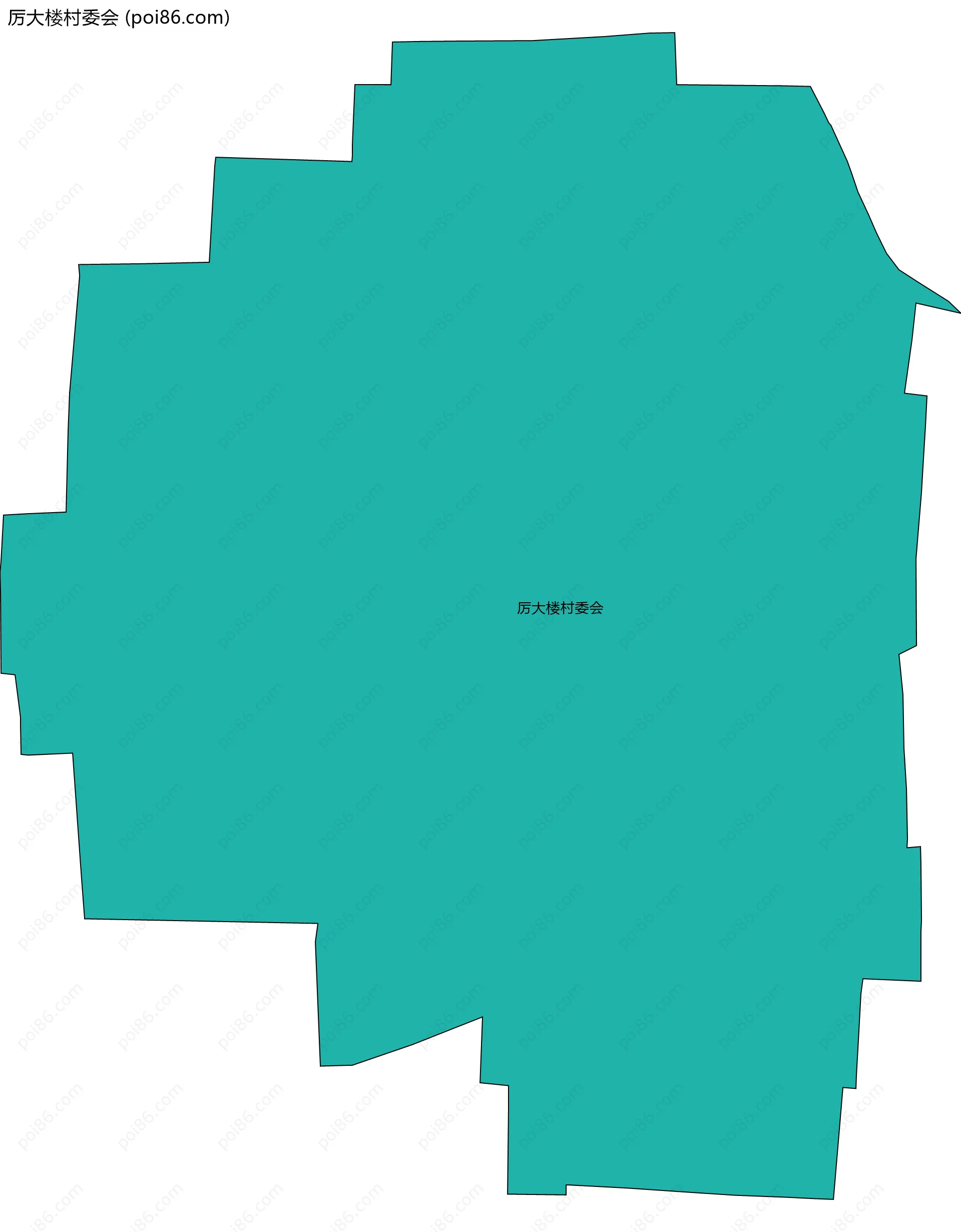 厉大楼村委会边界地图