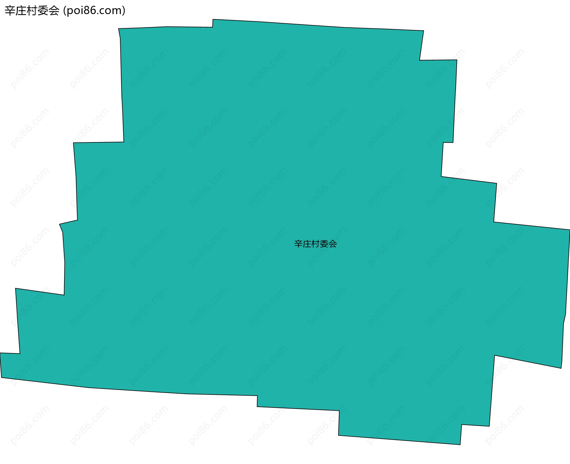 辛庄村委会边界地图