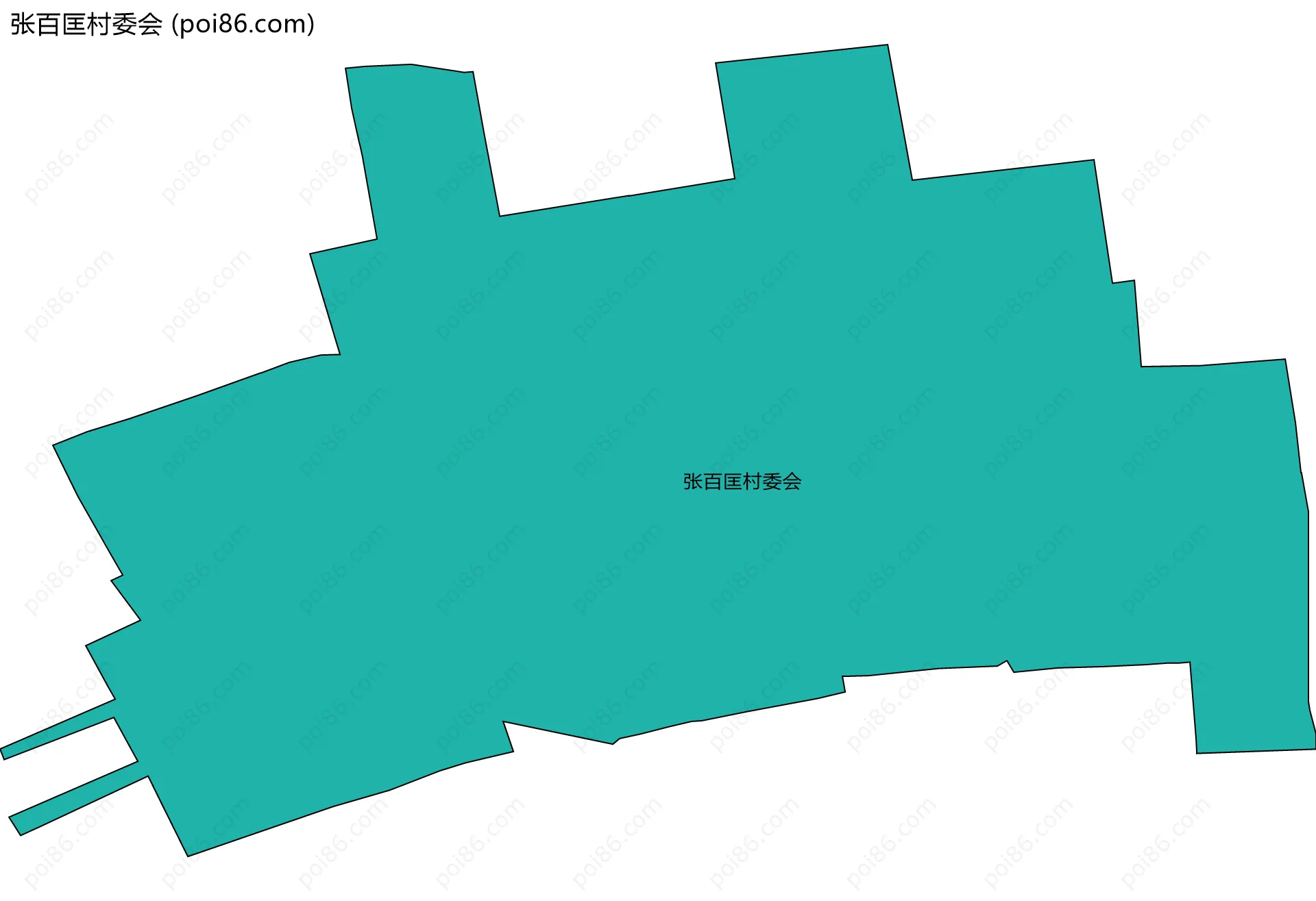张百匡村委会边界地图