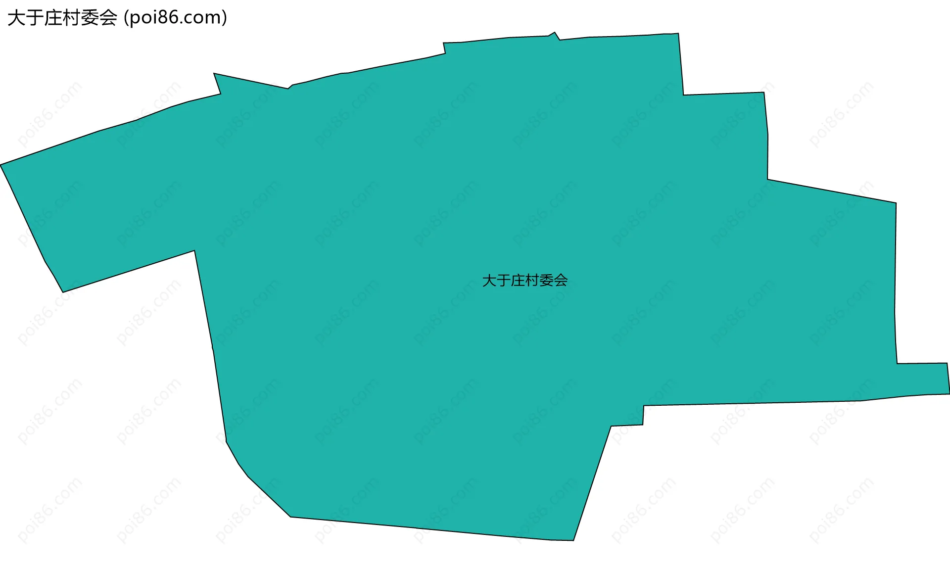 大于庄村委会边界地图
