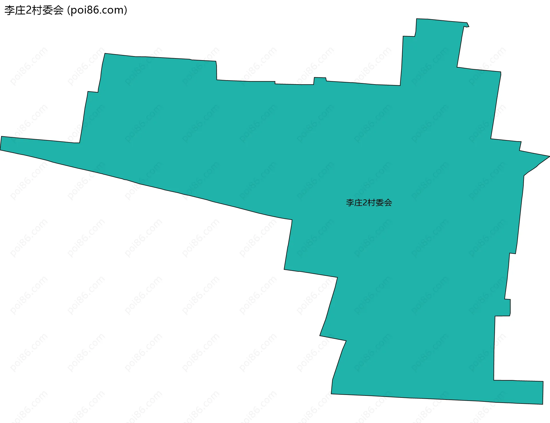 李庄2村委会边界地图