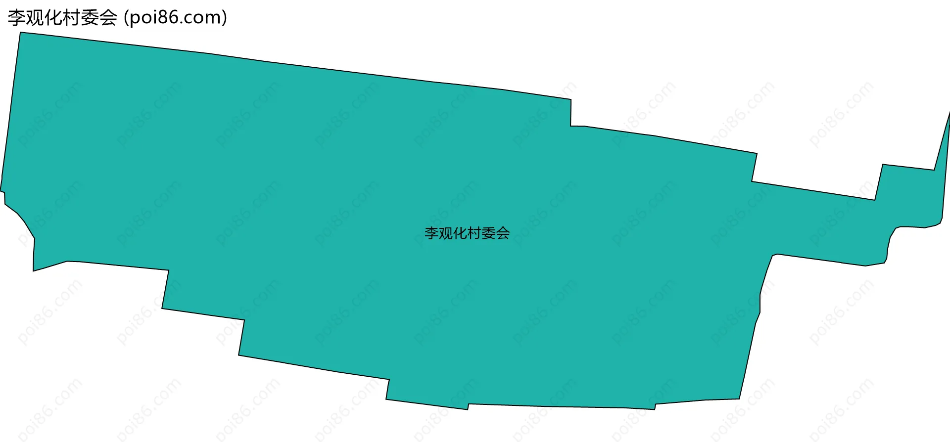 李观化村委会边界地图