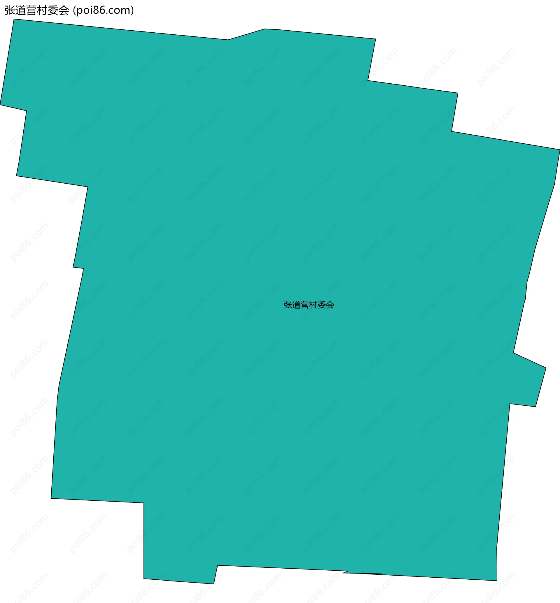 张道营村委会边界地图