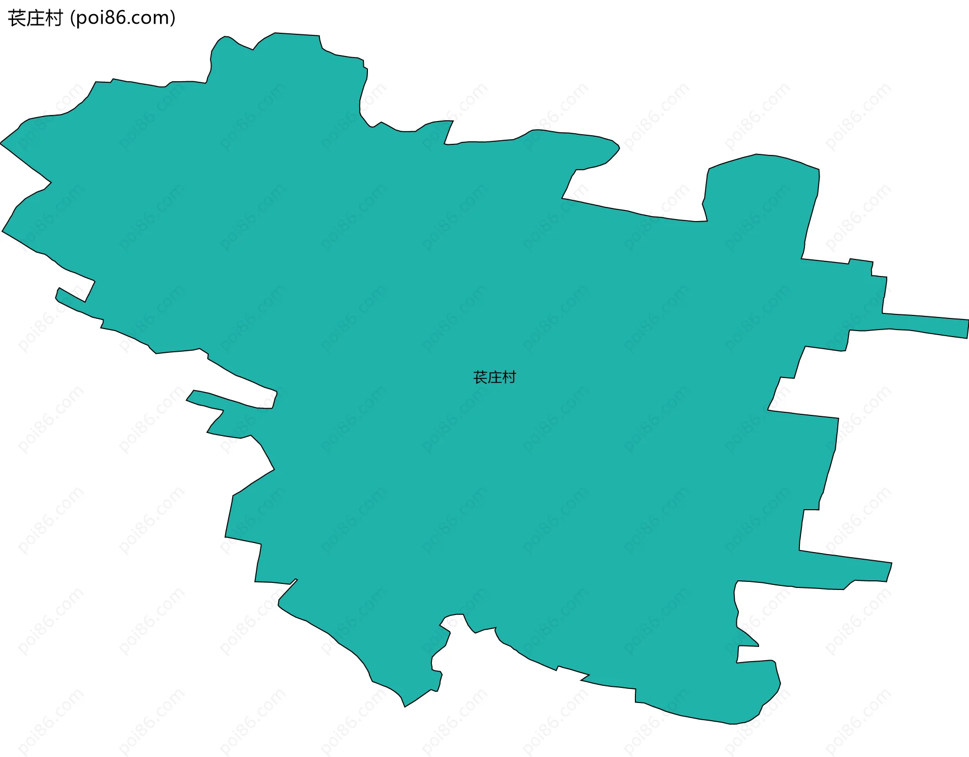 苌庄村边界地图
