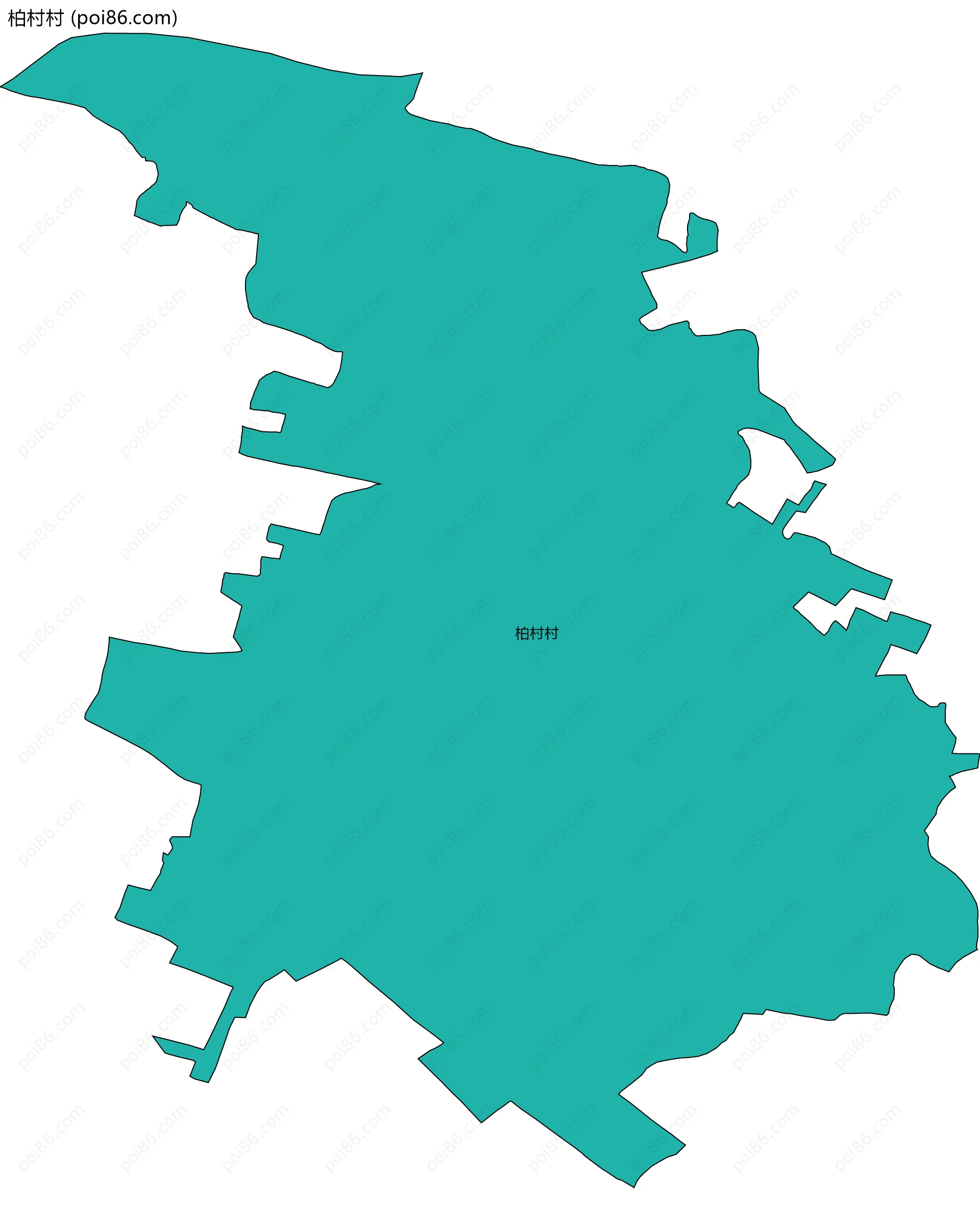 柏村村边界地图