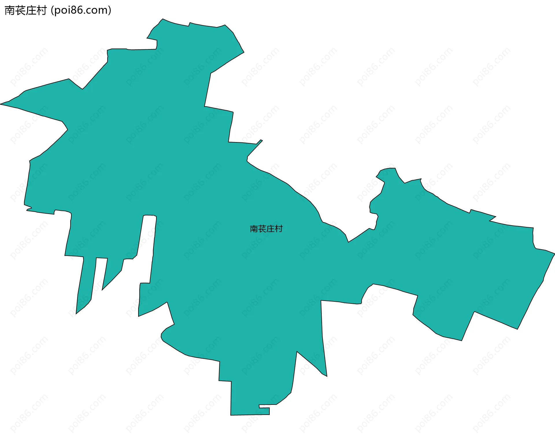 南苌庄村边界地图