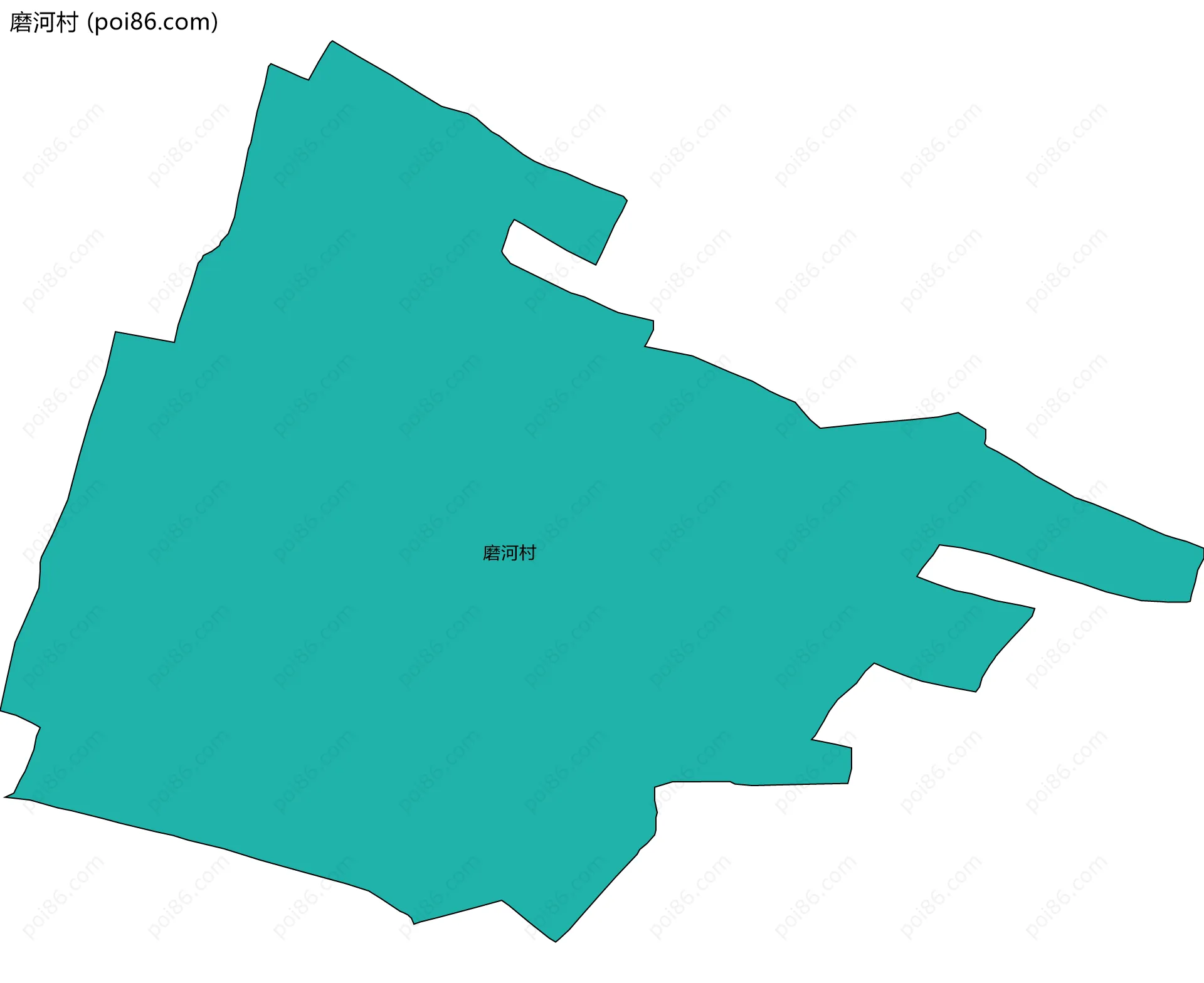 磨河村边界地图