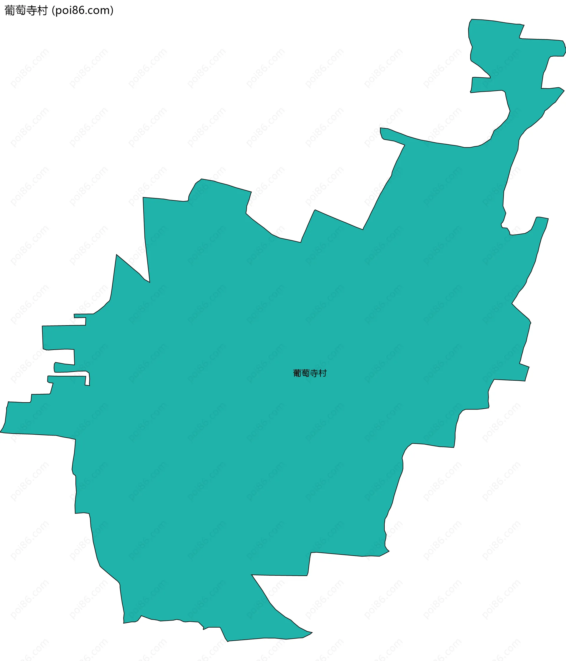 葡萄寺村边界地图