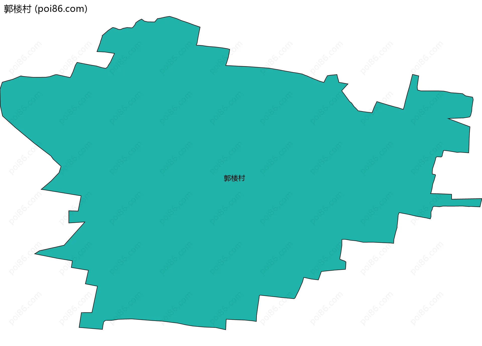 郭楼村边界地图