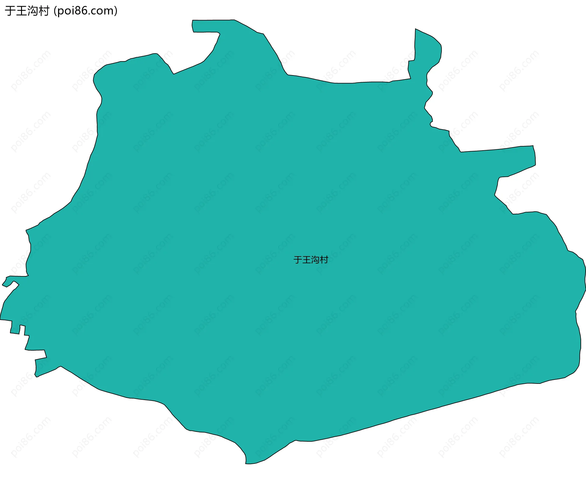 于王沟村边界地图