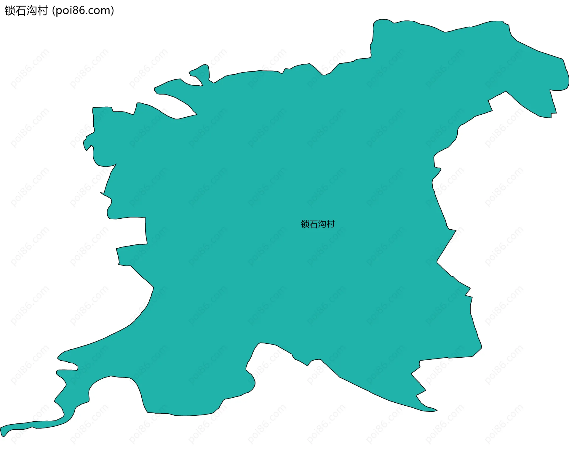 锁石沟村边界地图