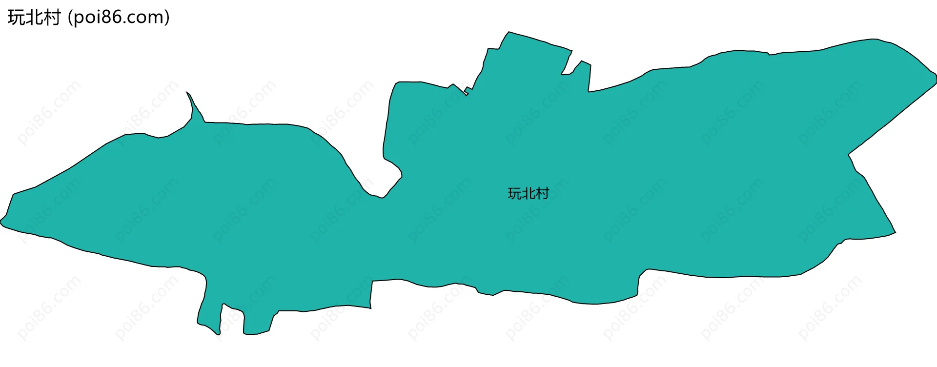 玩北村边界地图