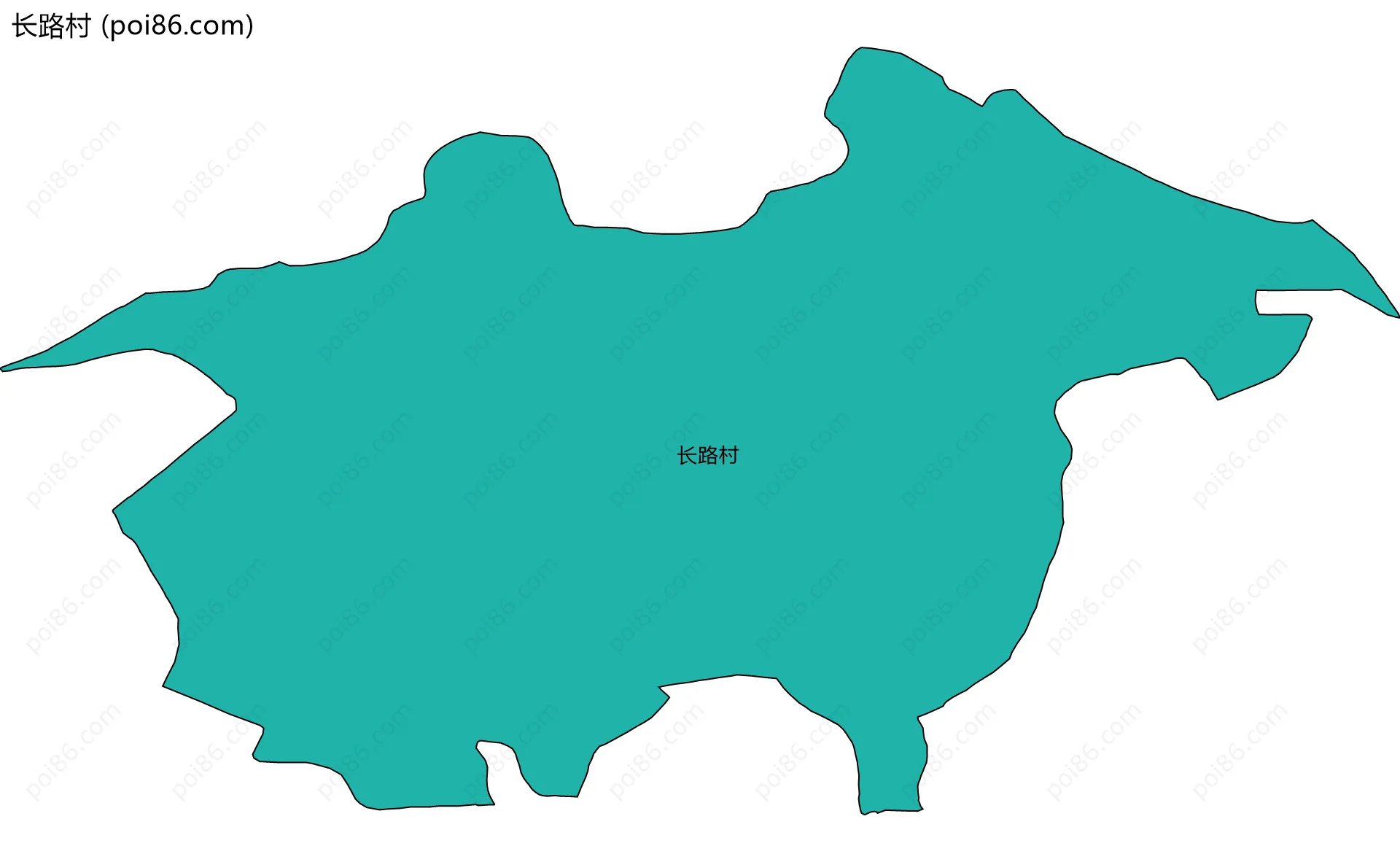 长路村边界地图