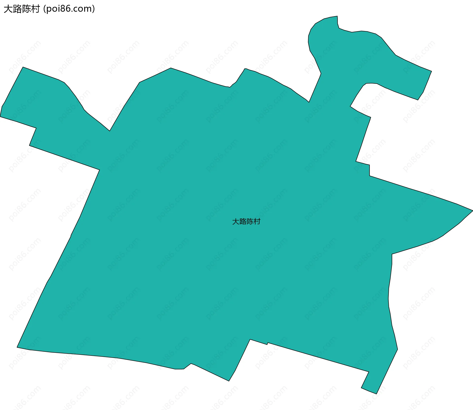 大路陈村边界地图