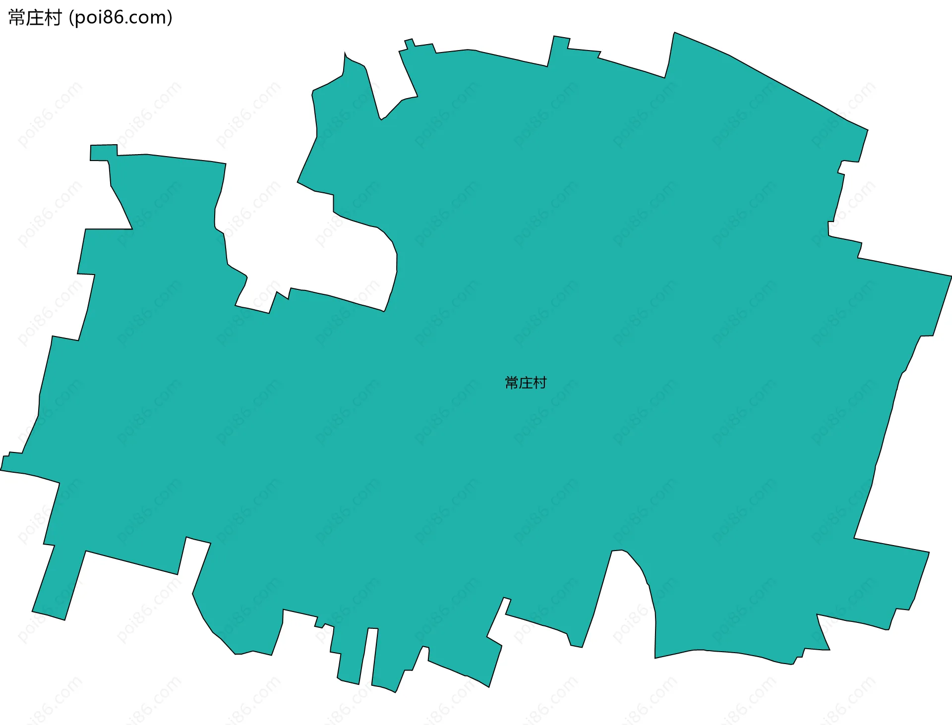 常庄村边界地图