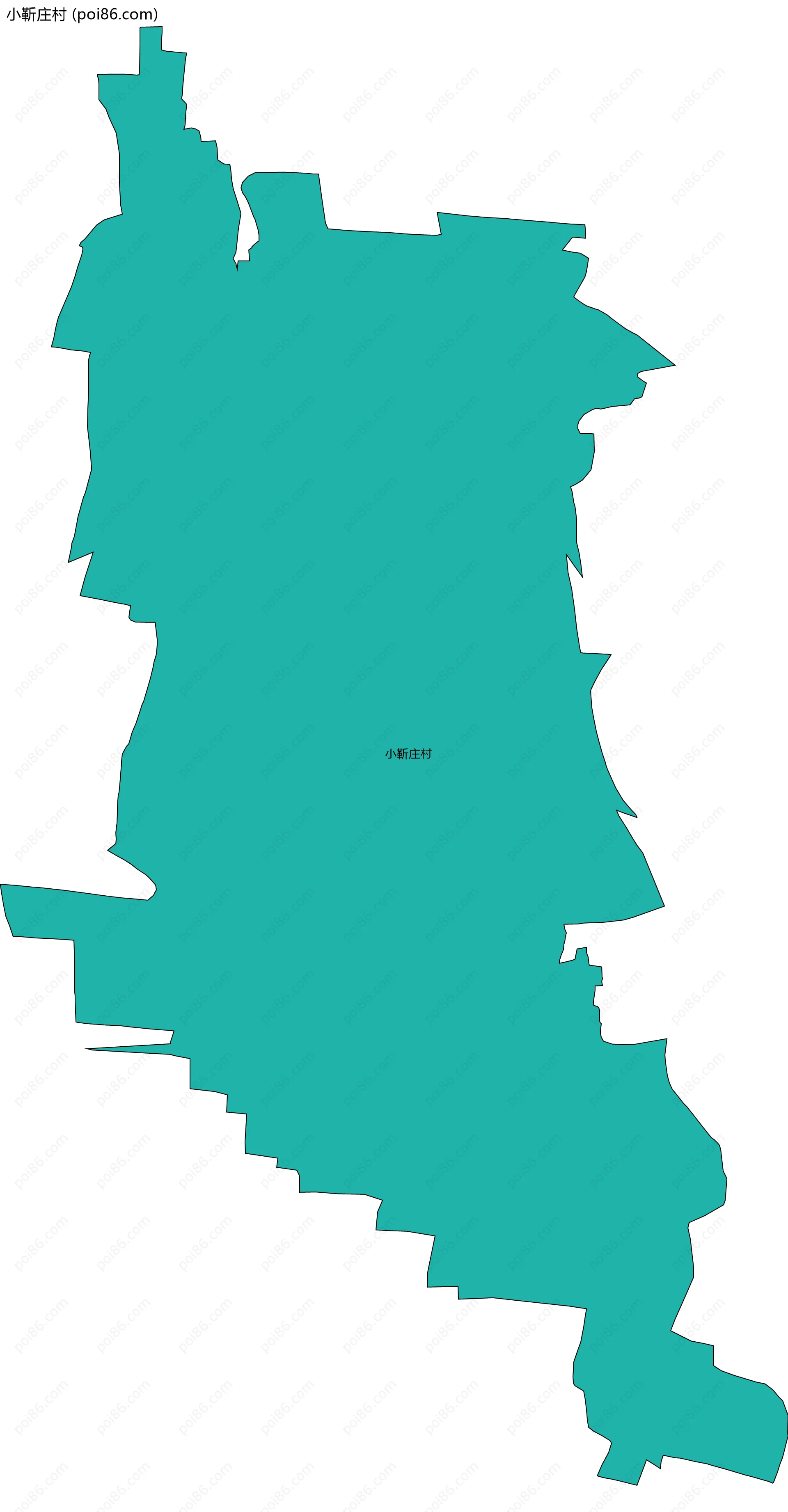 小靳庄村边界地图