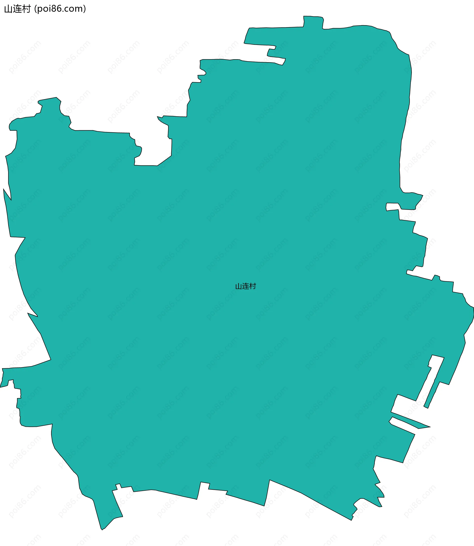 山连村边界地图