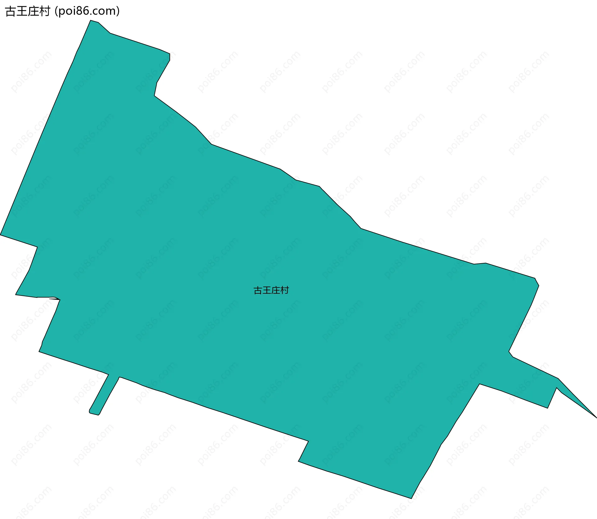 古王庄村边界地图