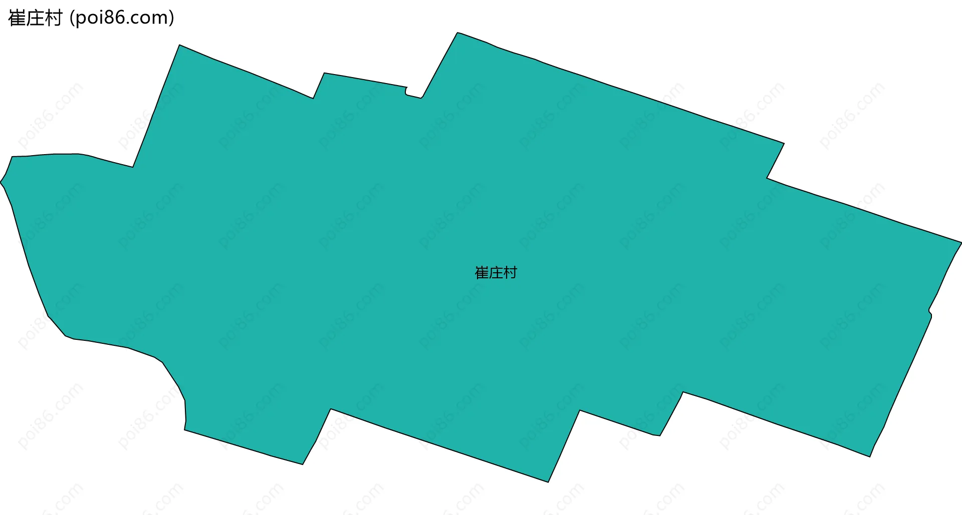 崔庄村边界地图