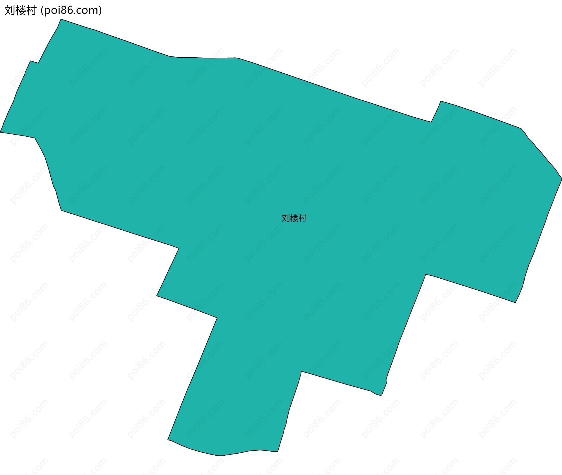 刘楼村边界地图