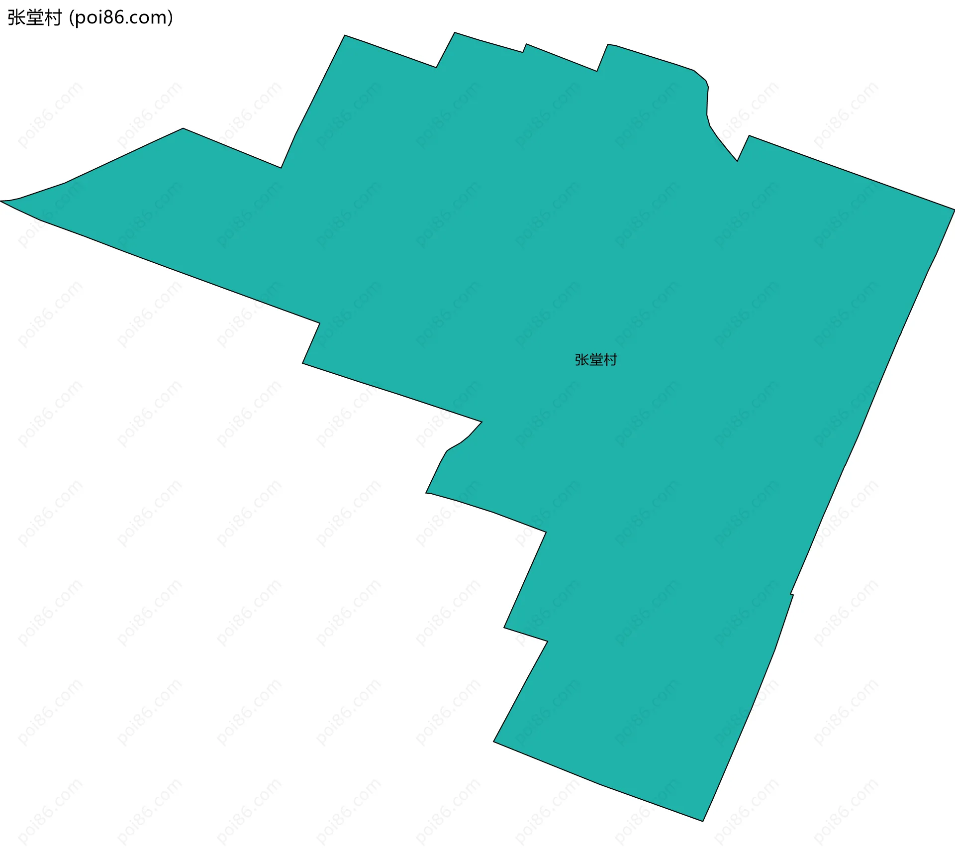 张堂村边界地图