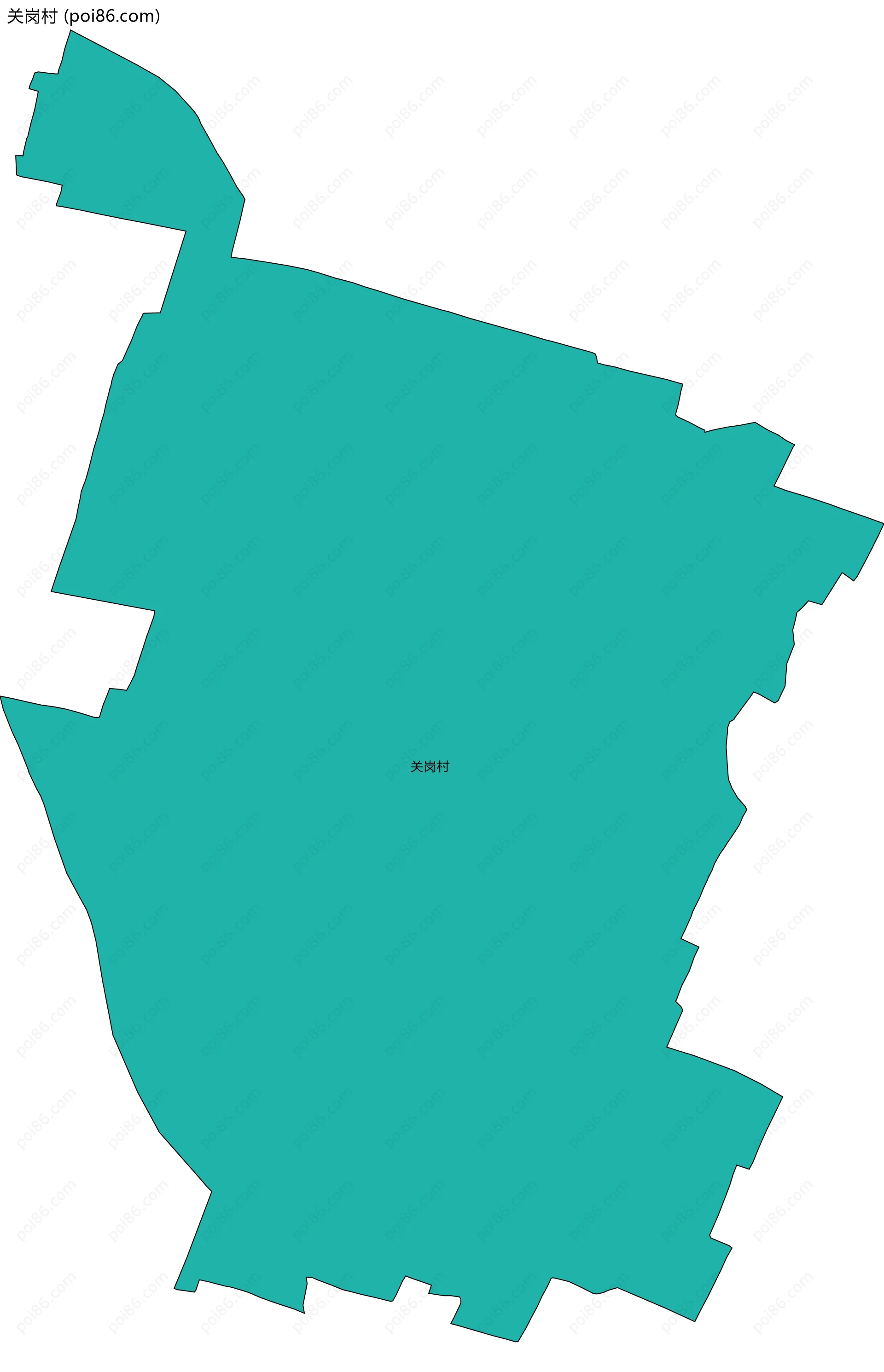 关岗村边界地图