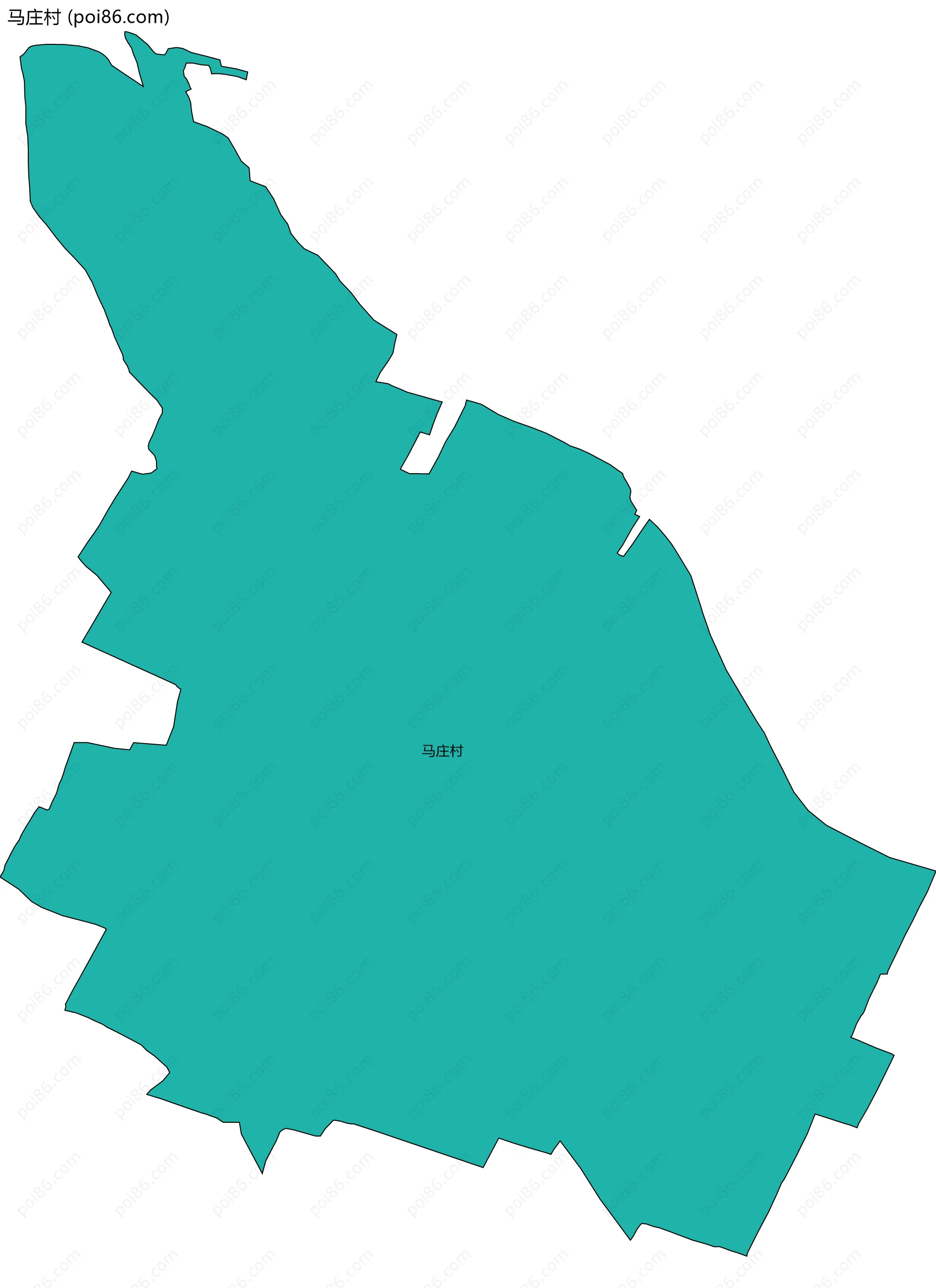 马庄村边界地图